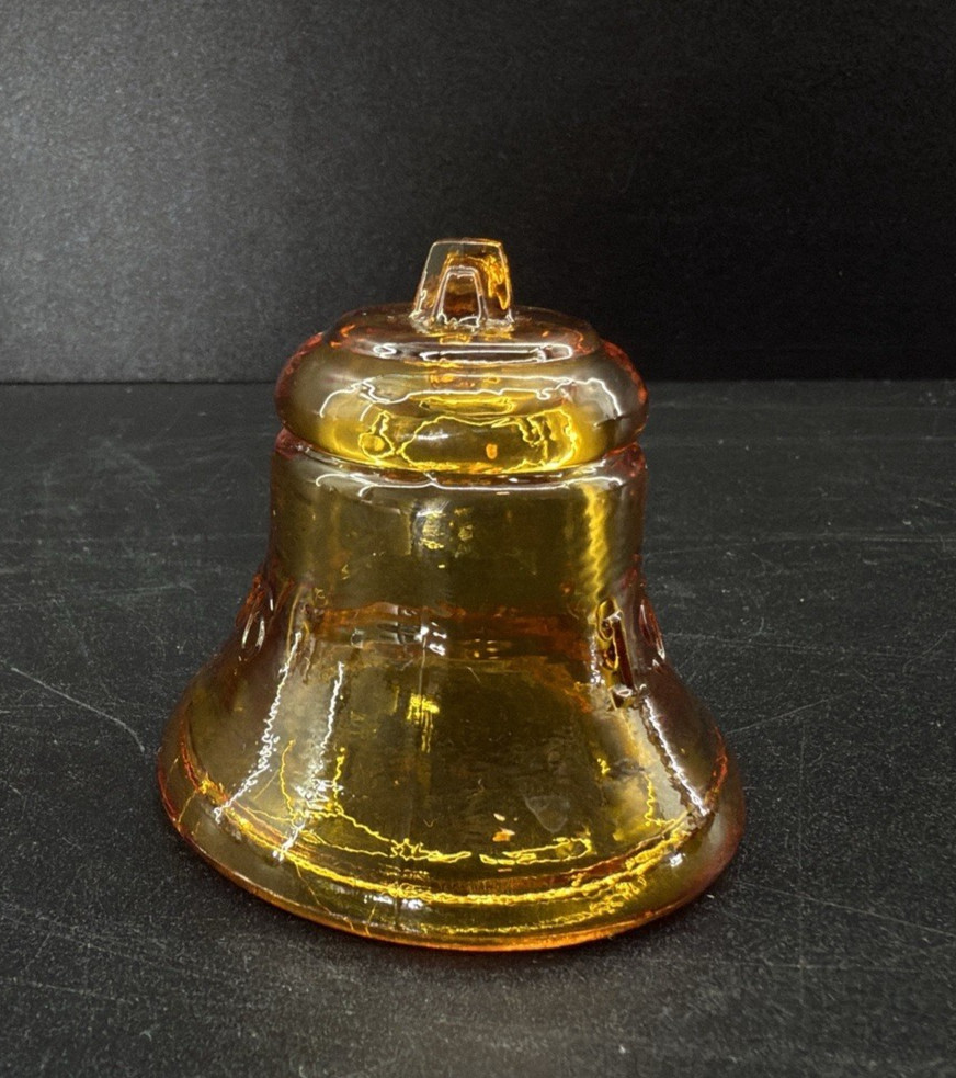 Vtg Degenhart Amberina Cadium Glass 1776 – 1976 Liberty Bell Bicentennial GLOWS