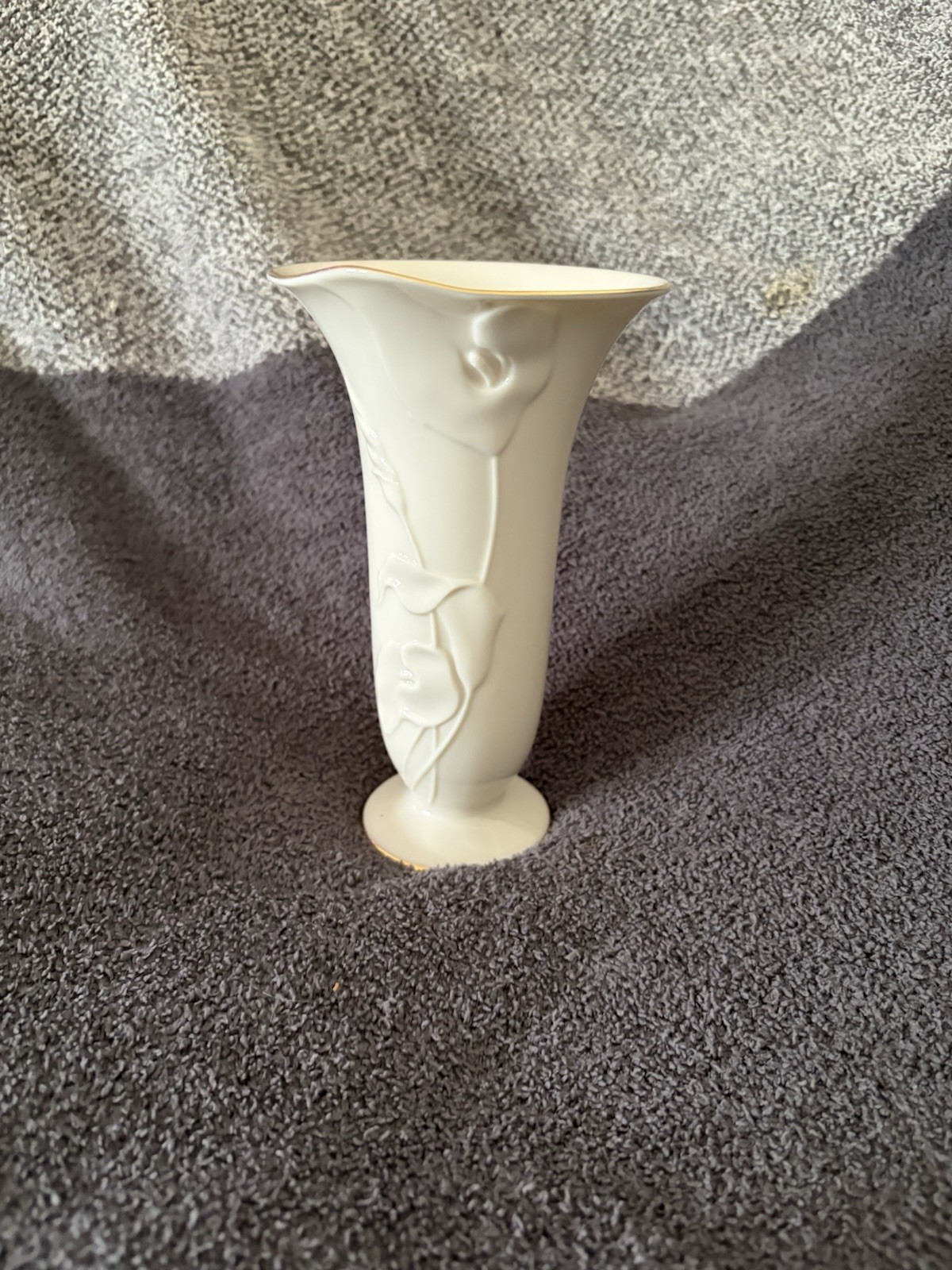 Vintage 1991 Lilies Of Beauty Vase by LENOX 7” Made In USA