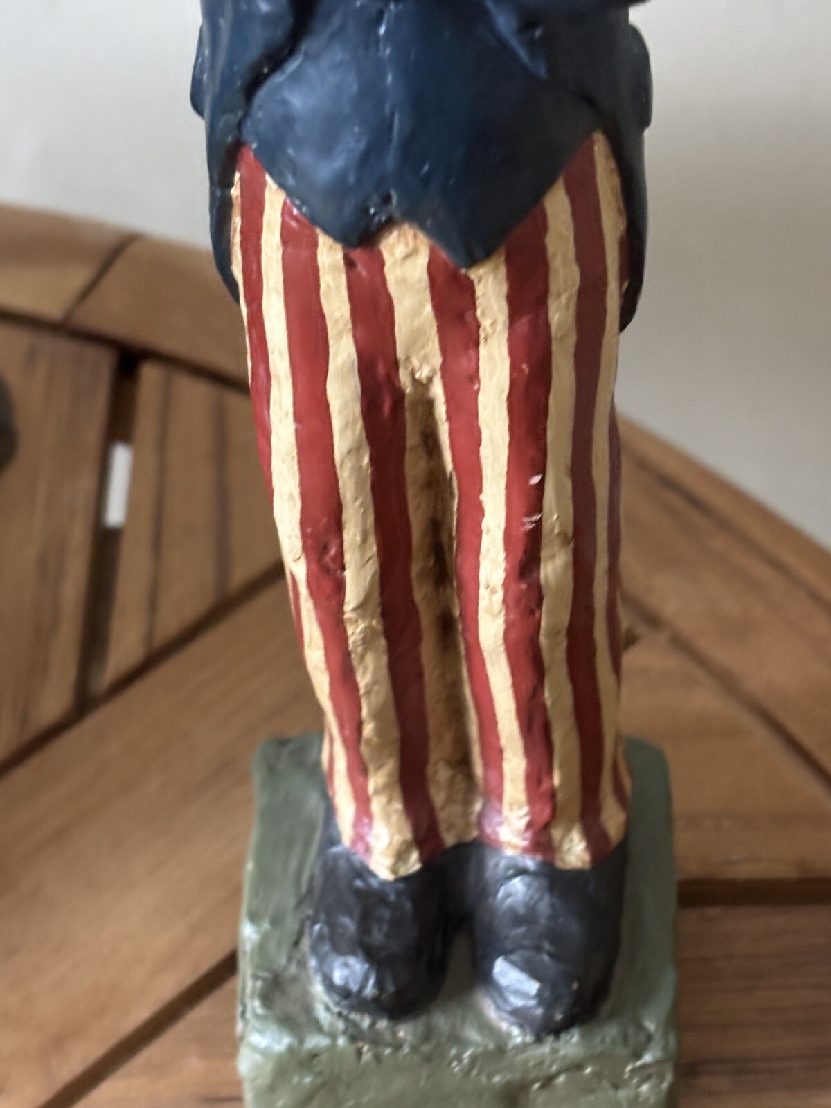 OOAK Uncle Sam Patriotic Figure Ephraim 1987 Signed 11.75”
