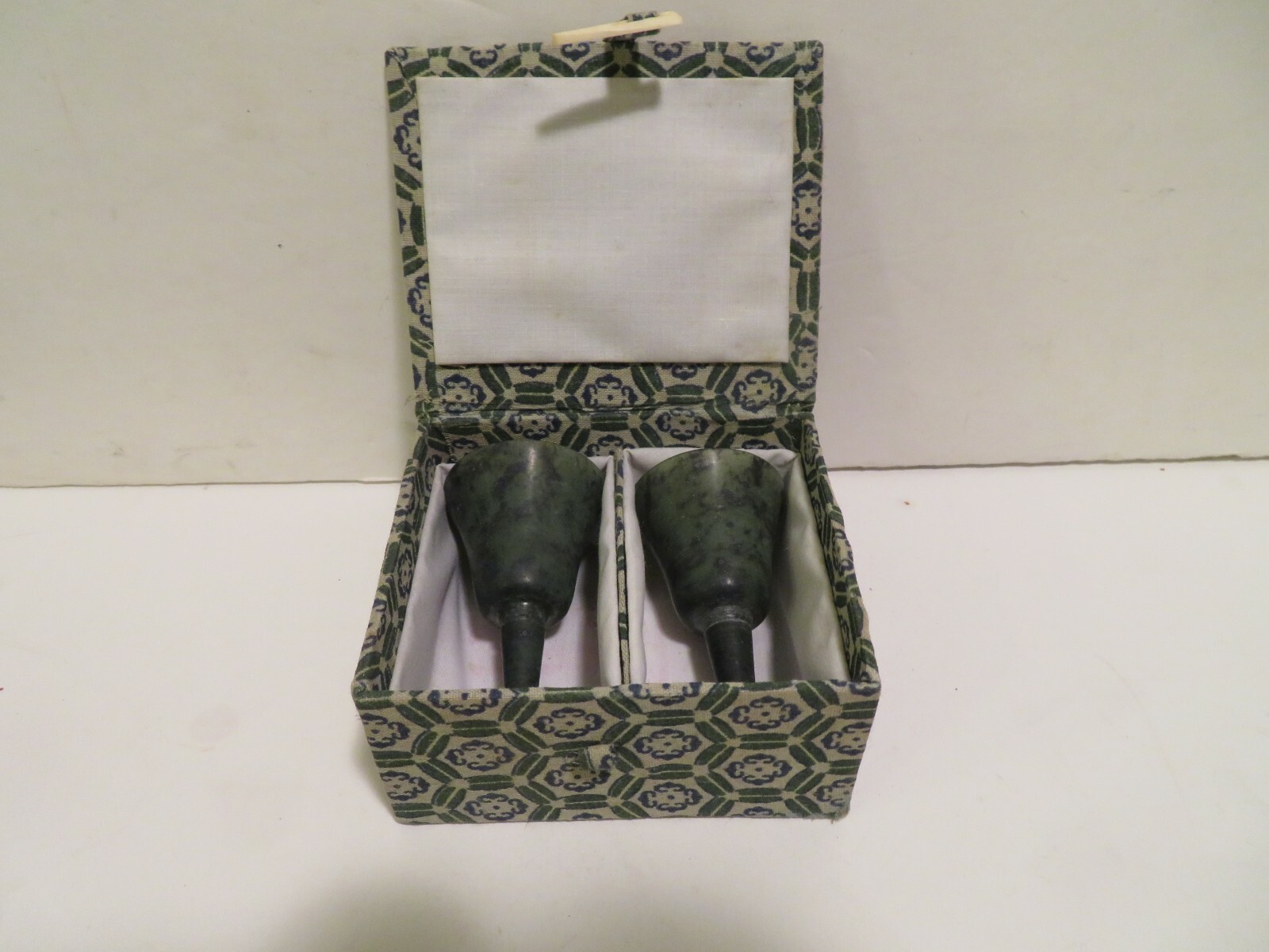MINI Pottery ceramic Chalices, Cups Goblet 2 3/4 INCH ETCHED SIGNATURE CHINA