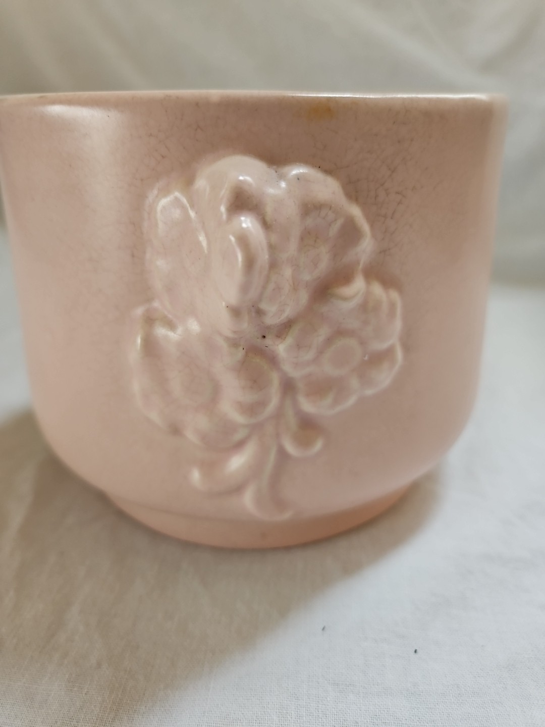 Redwing Pottery 1195 USA Light Pink Planter 5″ Diameter 4.5″ Tall