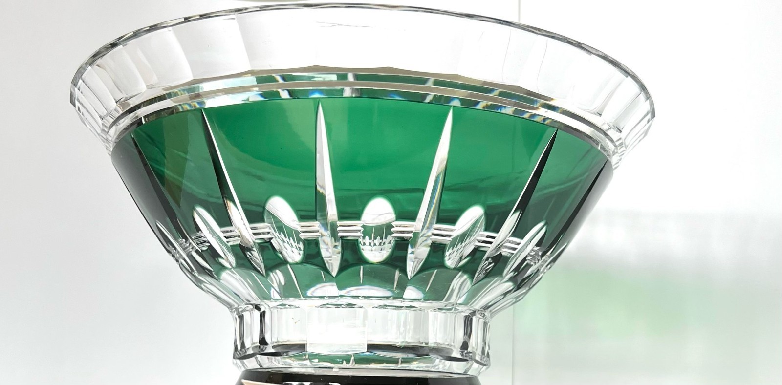 Val Saint Lambert – Vase – Crystal – Cut to Clear- Art Deco