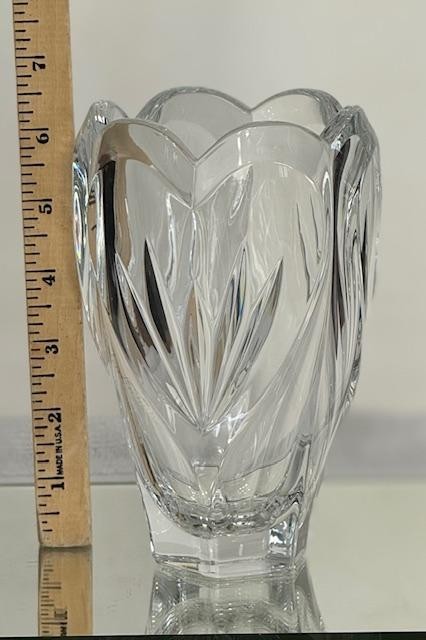 Marquis Waterford Heavy Crystal Tulip Vase Excellent Condition 6.5″ Tall