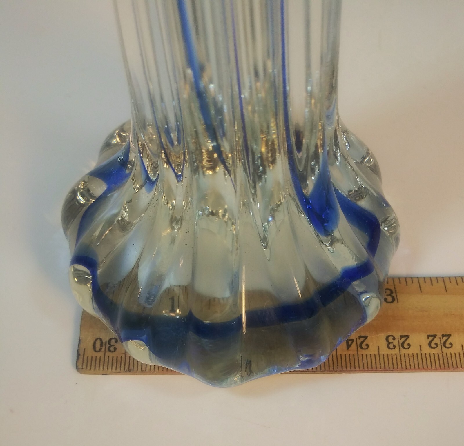 Hand Blown Green Glass Parrot Art Glass 11.5 Inches Tall
