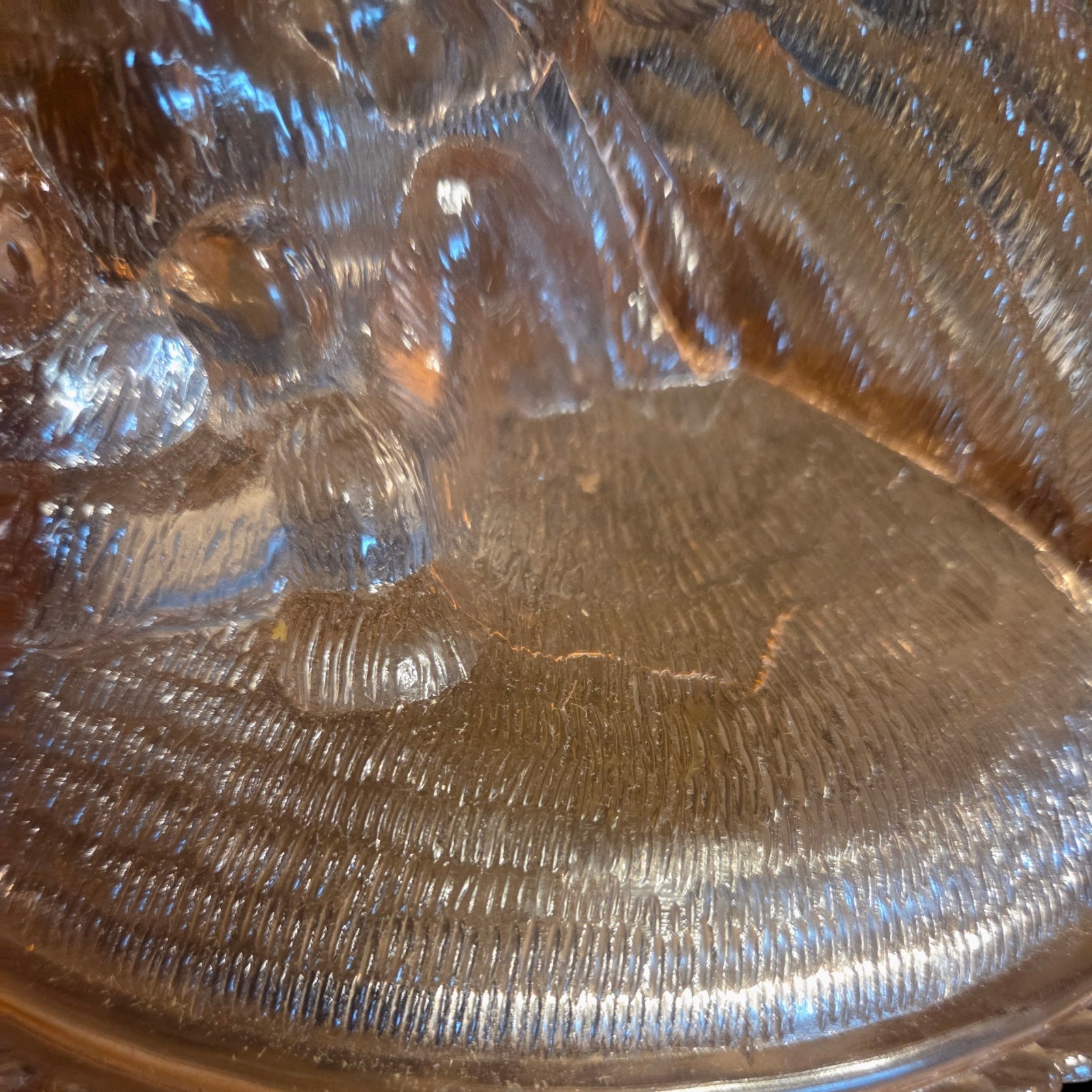 Vtg Westmoreland Nesting Eagle on Nest Basket Pink Glass 6×7.25×6 Candy Dish SEE