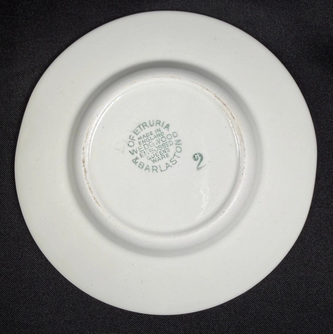 Wedgwood Queensware Lavender Blue on White Cream Cigar Ashtray Made in England