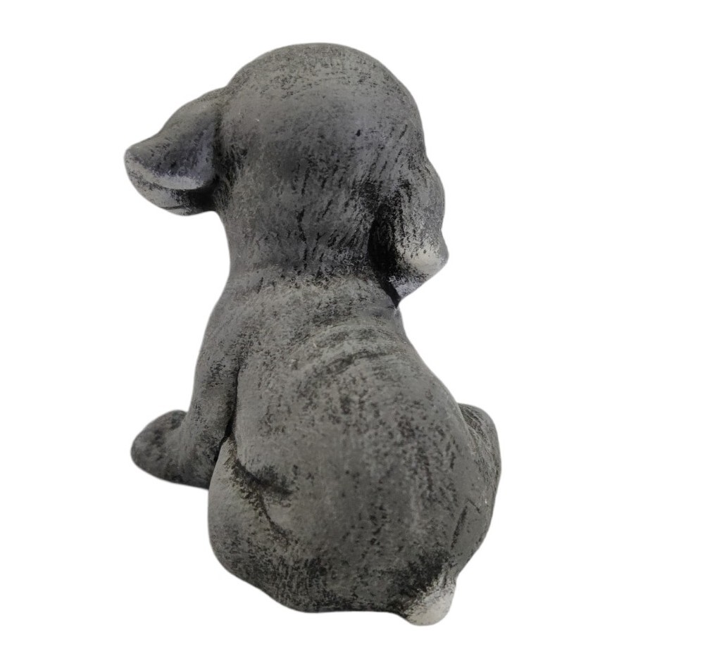 Studio Art Pottery Ceramic Puppy Dog Small Figurine Signed