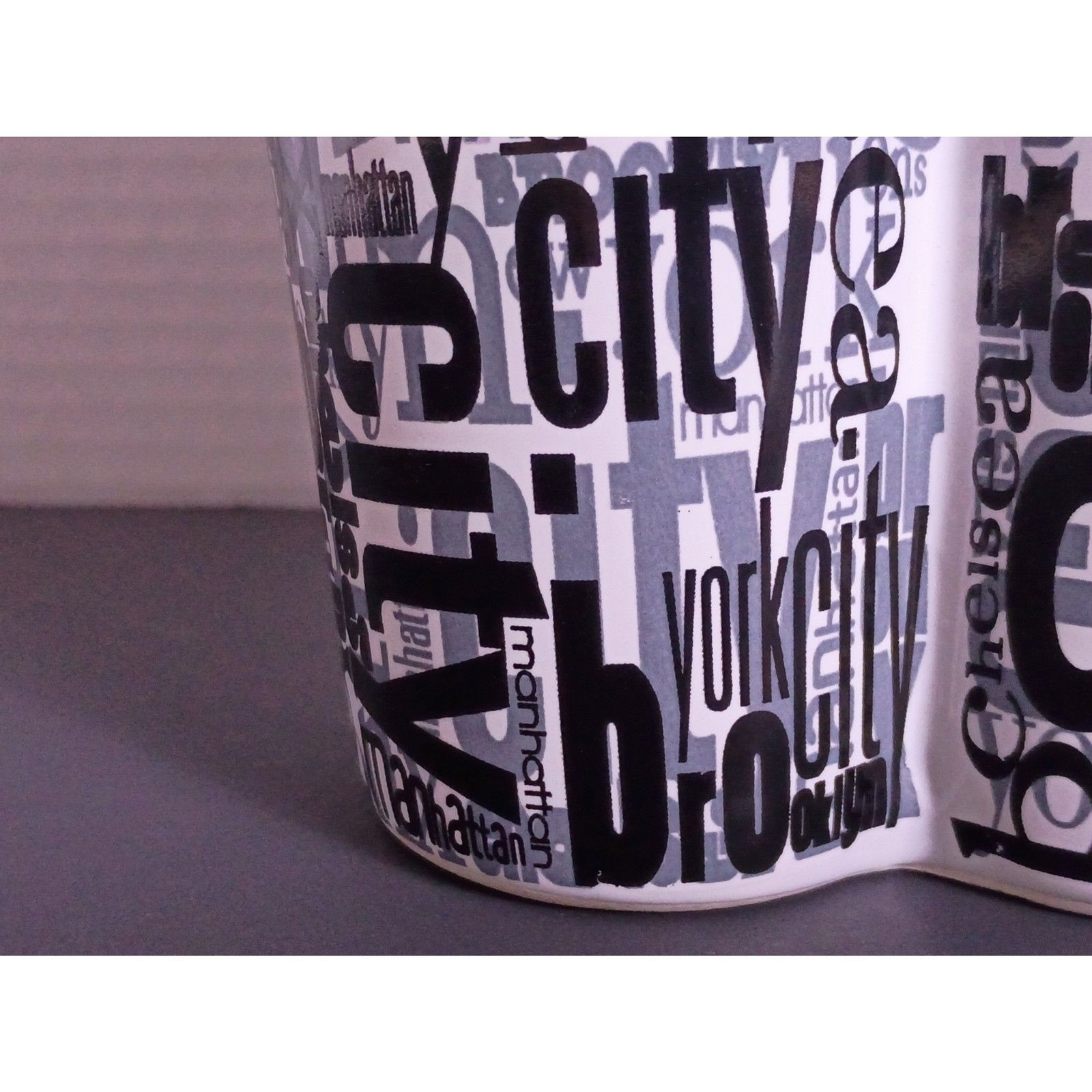 New York Studio Dual Column Design Five Burroughs of New York Newsprint Art Vase