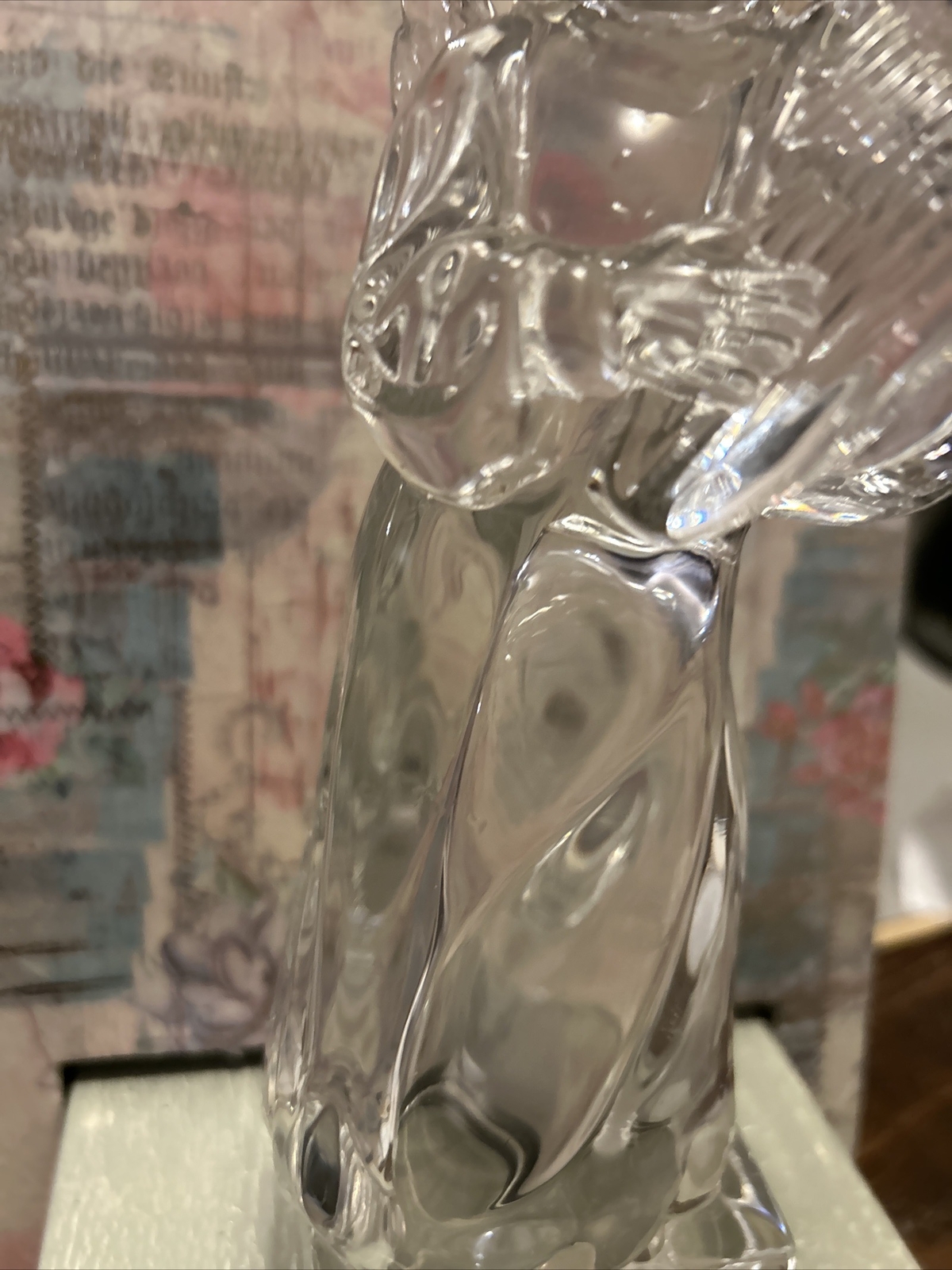 MIKASA Herald Collection German Full Lead Crystal Angelic Harp 7-1/2″ Figurine