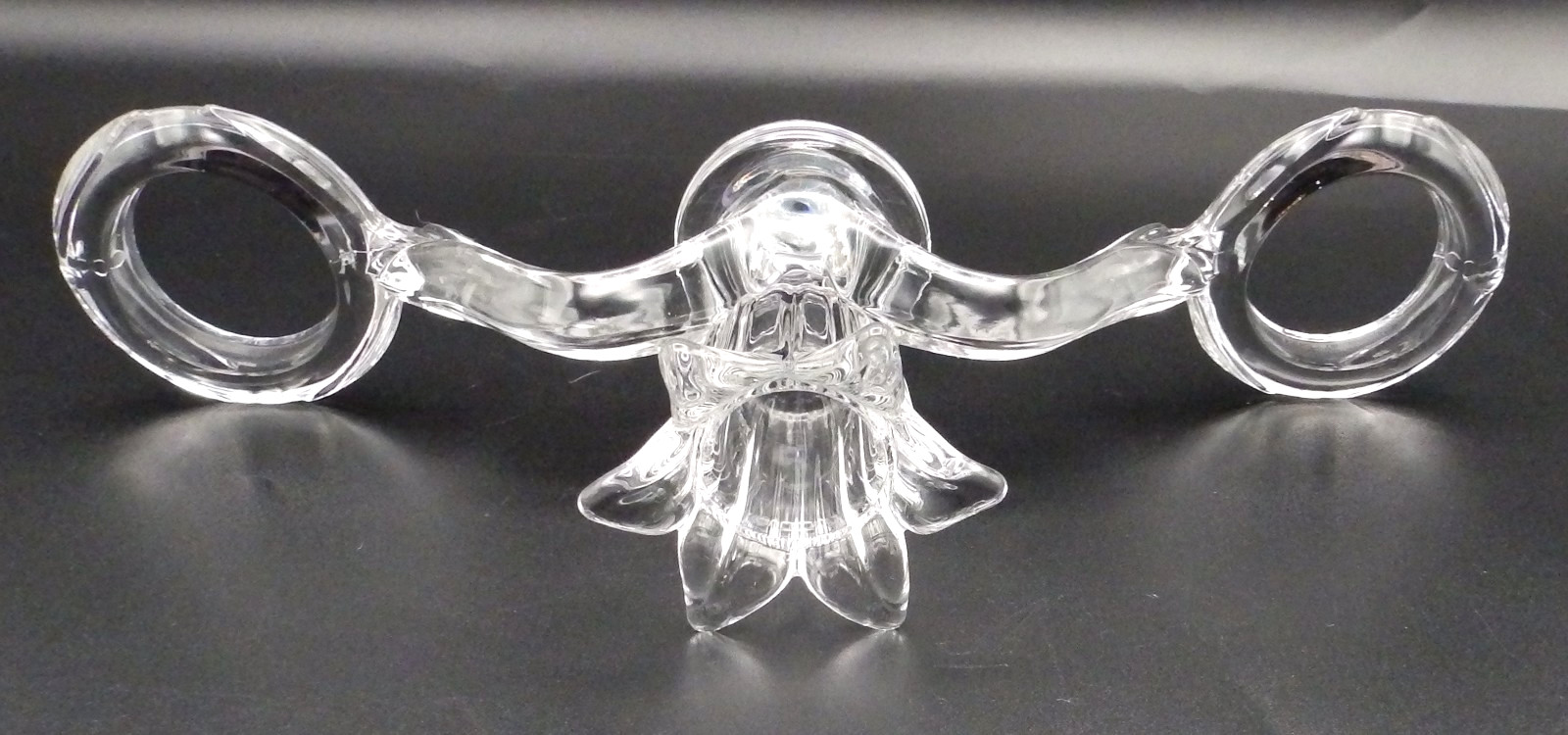 Vintage Cambridge Caprice Candelabra Epergne 3 Light 4 Arm Crystal Glass Clear