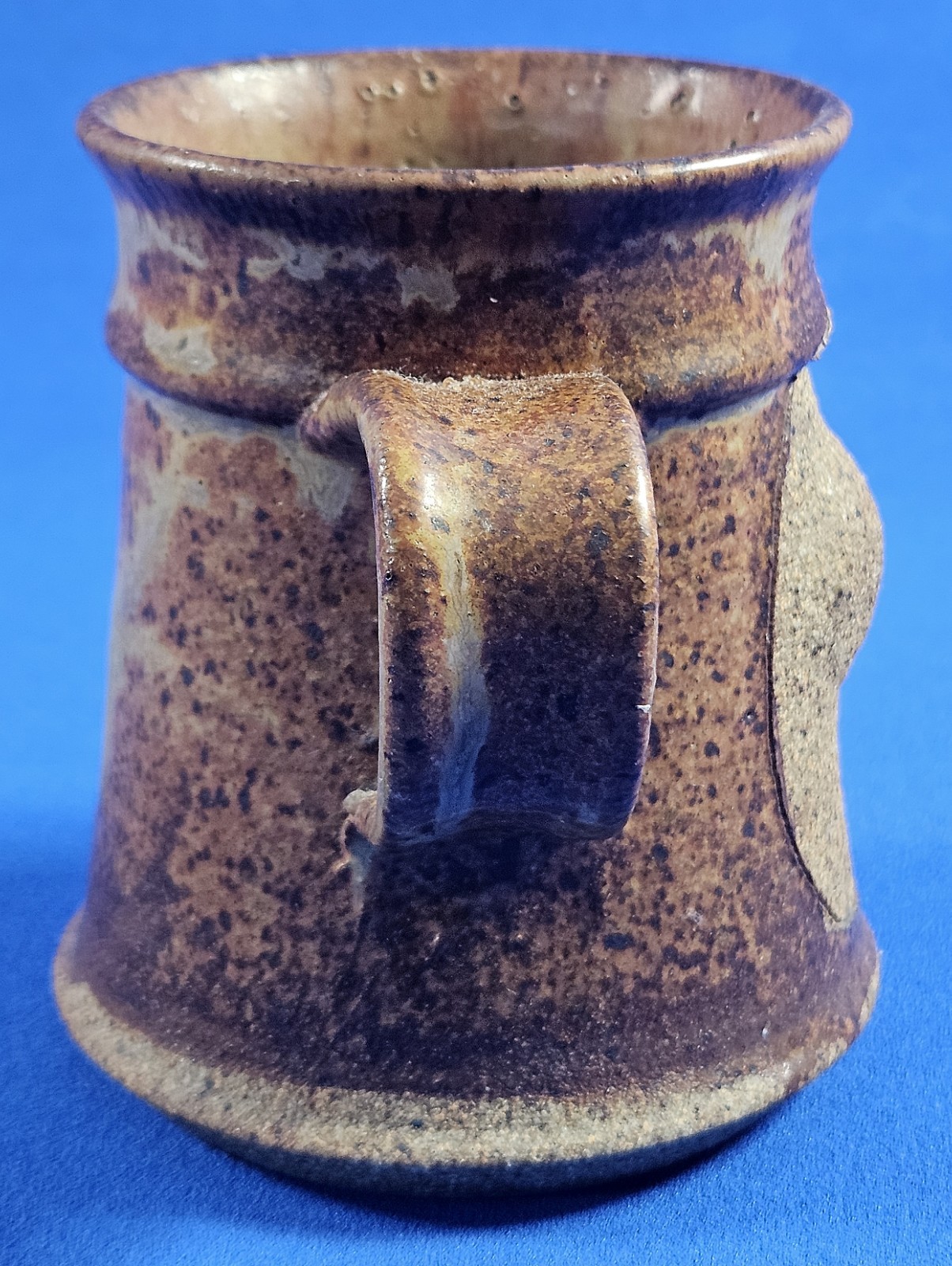 Funny Face Pottery Mug 4.25″ Tall