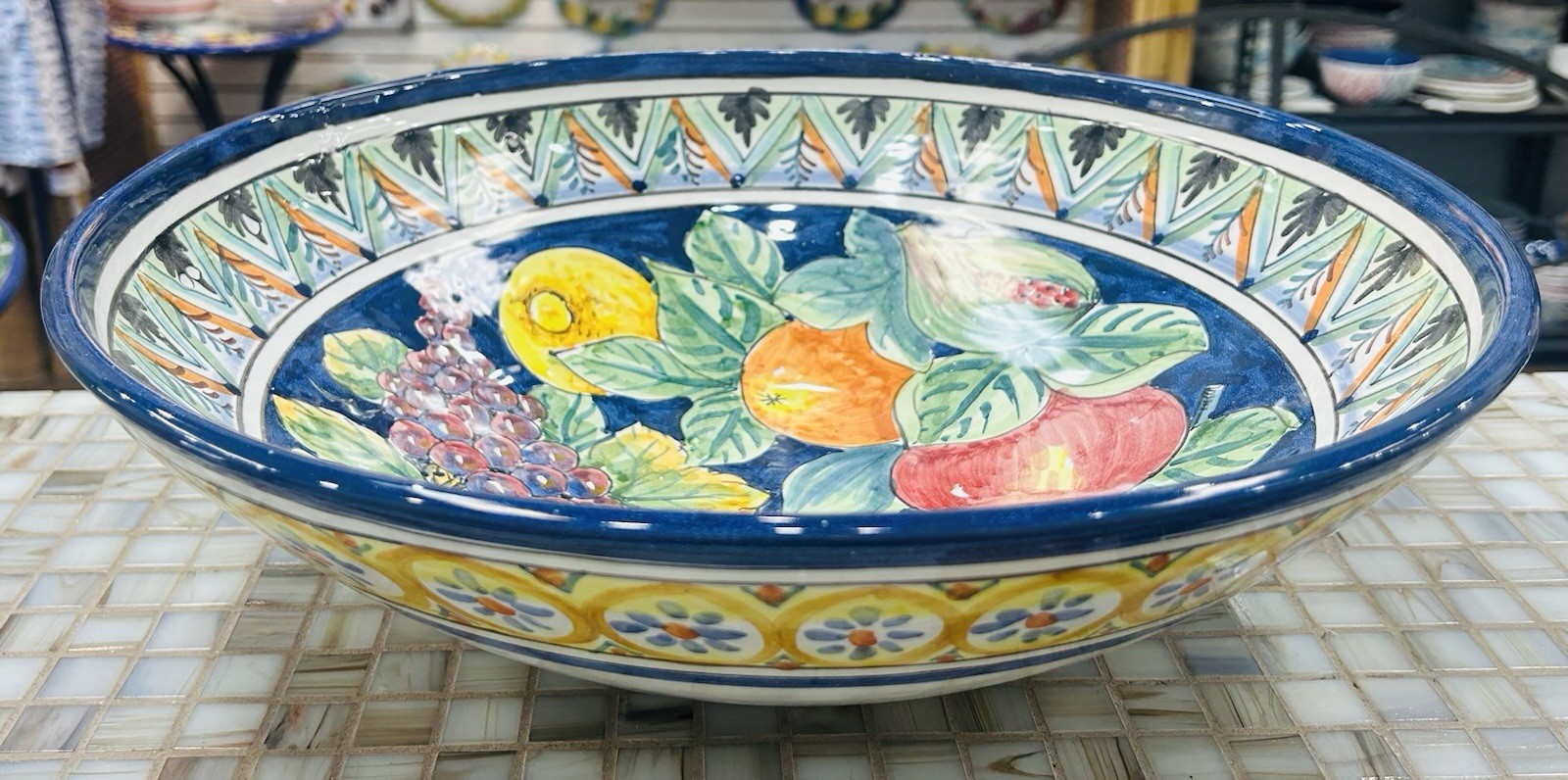 Vietri Pottery- 15’’ Bowl Made/painted By Hand In Italy