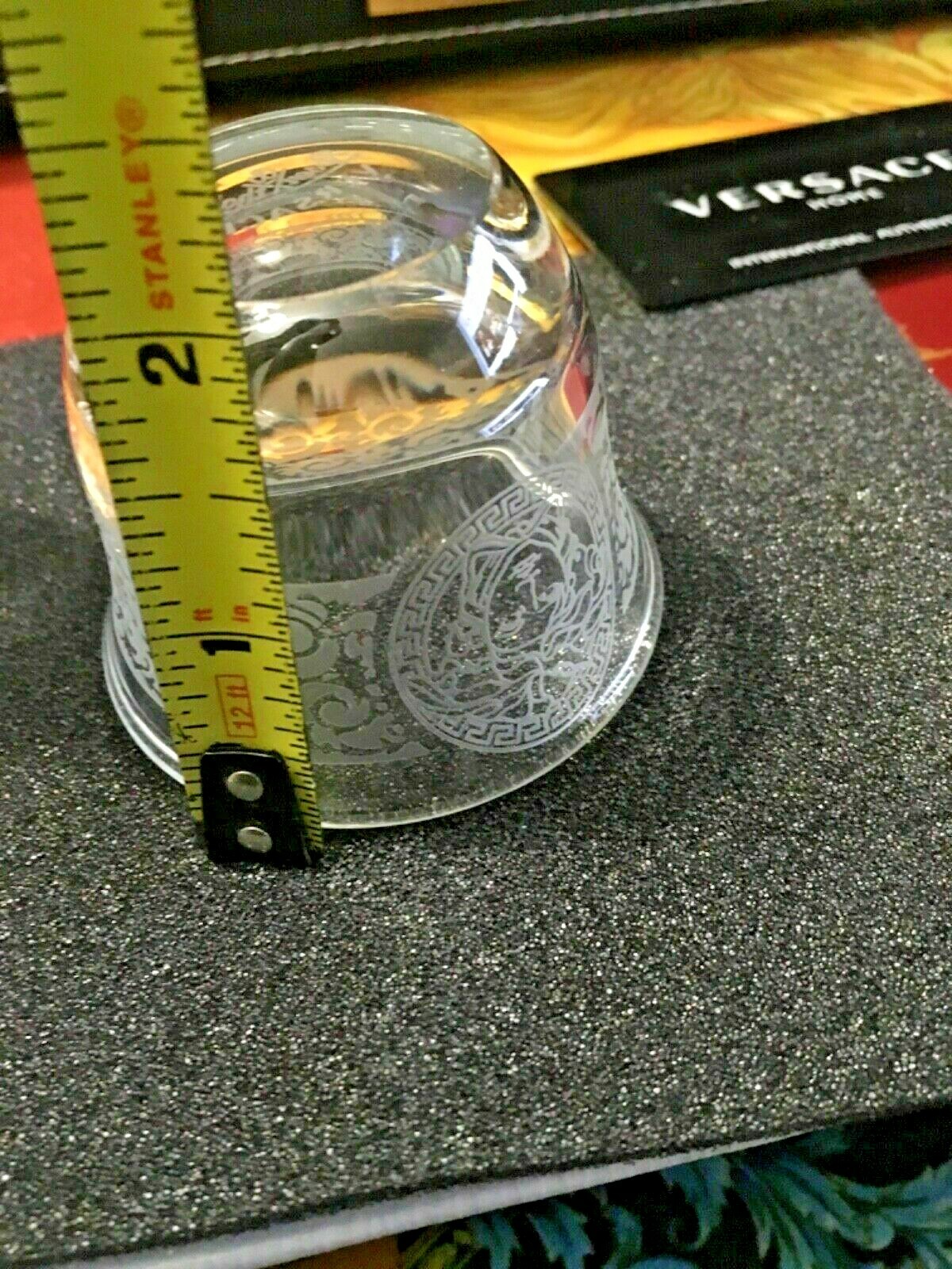 VERSACE MEDUSA CANDLE HOLDER GLASS DINNER TABLE HOME LOVE NEW sale