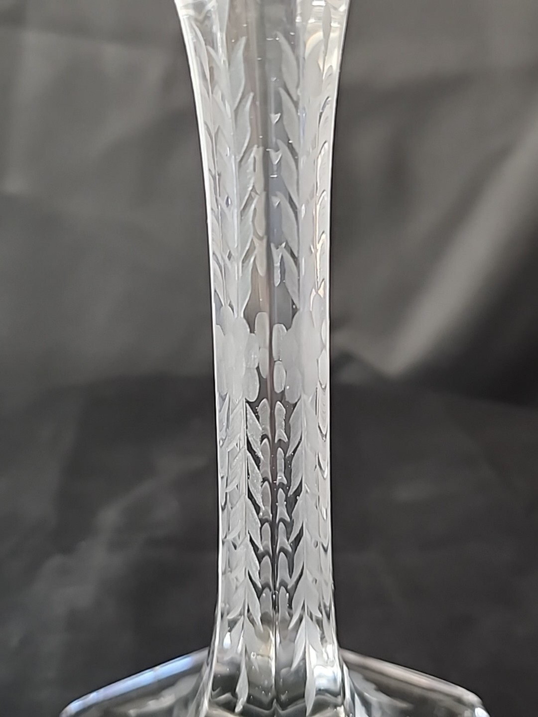 Clear Cut Glass Art Deco Candlesticks 8.5″ – Hobstar Pattern