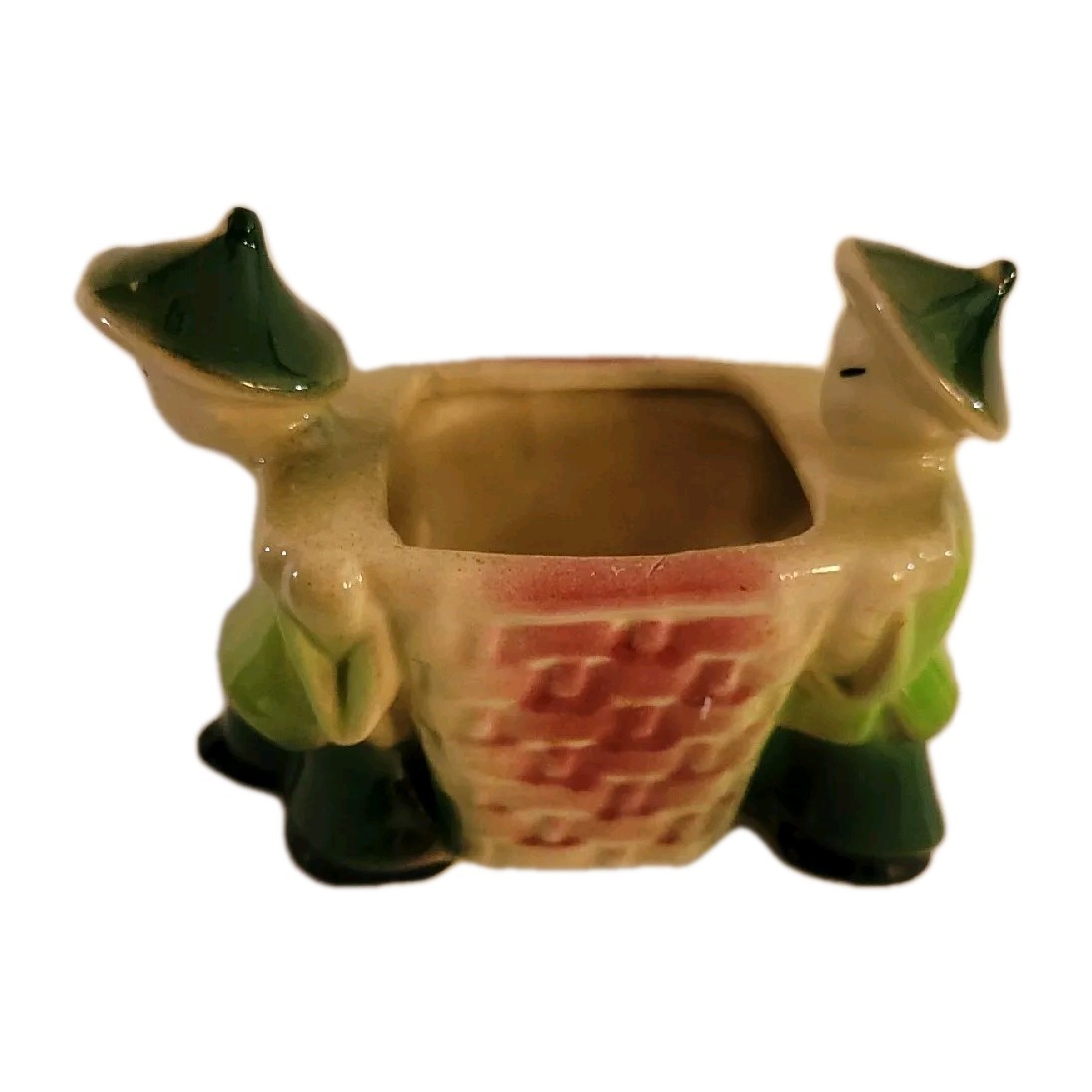 Shawnee Planters Asian Figurines Pottery MCM Vintage Set of 4