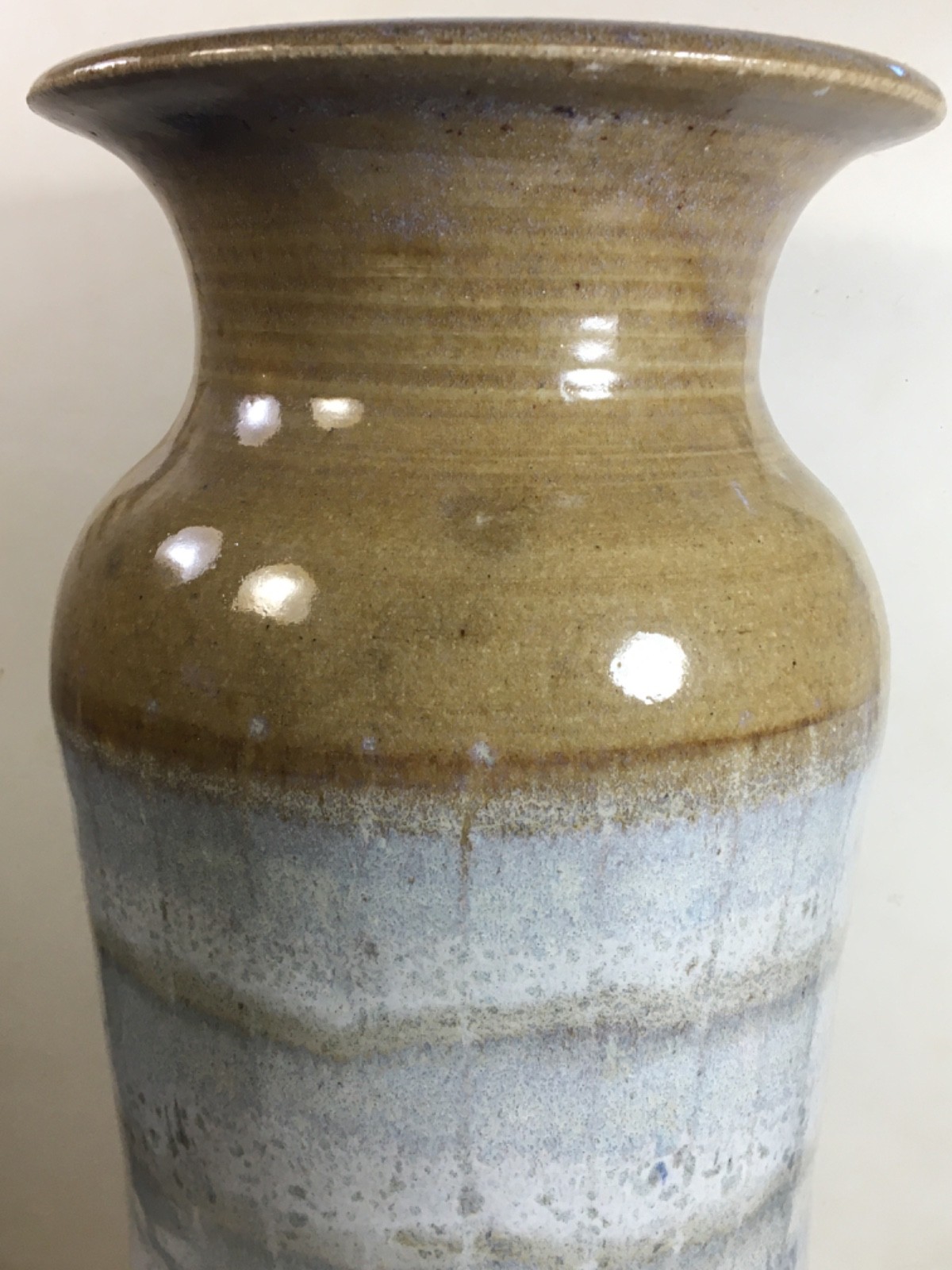 Large 2001 Studio Pottery Vase 14 5/16″ Signed GORDY(?) Ga/2001