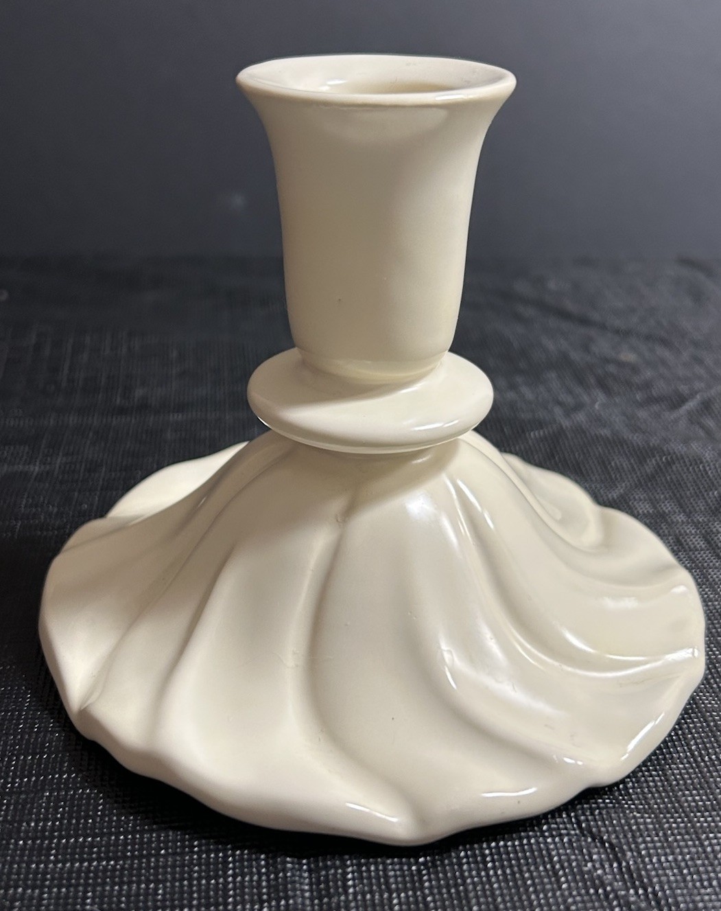Franciscan Coronado Swirl Off White Cream Candlestick Candle Holder