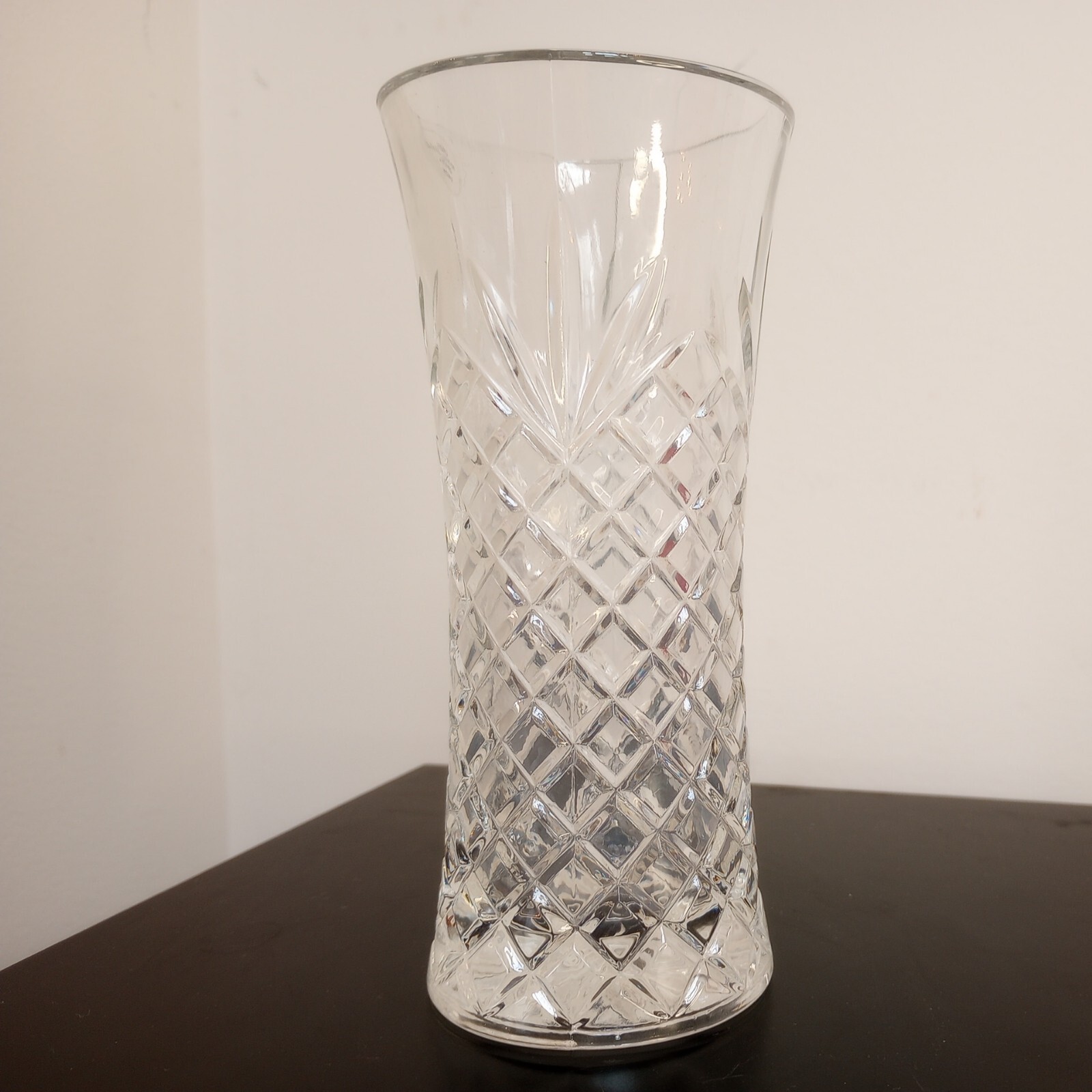 Crystal Vase Avon Wheel Cut Pineapple Small 6.5″ 24% Full-Lead VTG