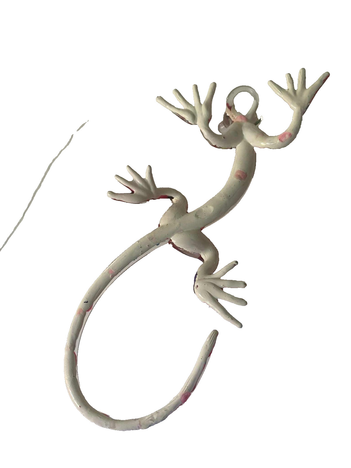 Hand Blown Glass Gecko Figurine w/ Vibrant Colors and Intricate details.