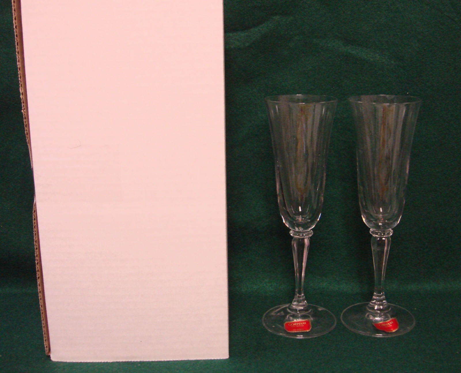 Gorham WEDDING TOAST (GOR1) Champagne Flutes SET of TWO Mint in Box