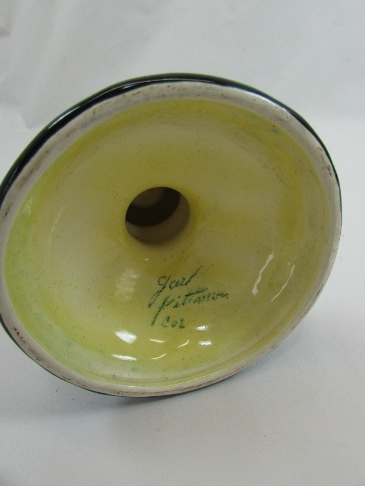 Gail Pittman CANDLE HOLDER PEDESTAL 2002 Ltd Edition Studio Pottery 46159