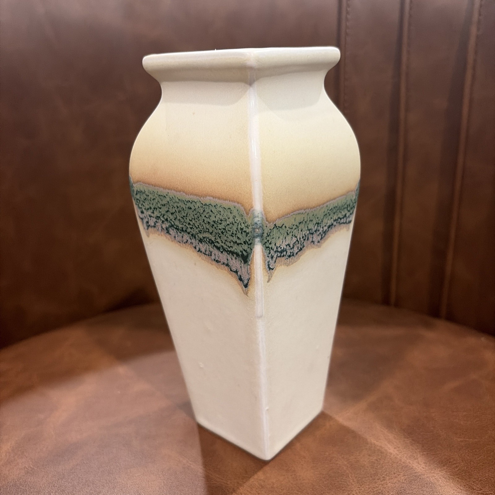 San Pacific Drip Glaze Vase, boho vintage McM California