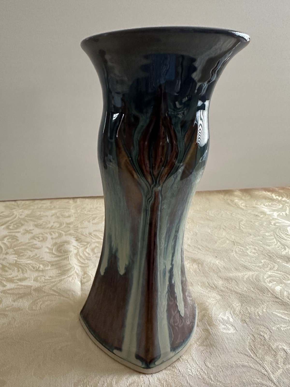 Bill Campbell Pair Of Studio Art Pottery Vases
