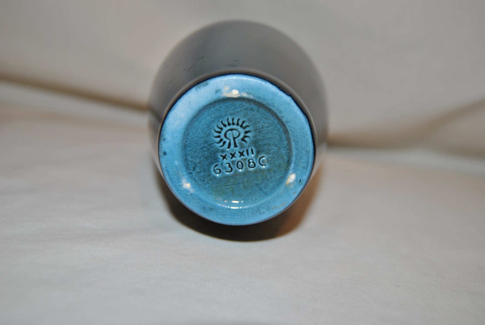 Rookwood Blue Purple Aqua Glaze Effect Vase 1932 Shape 6308C