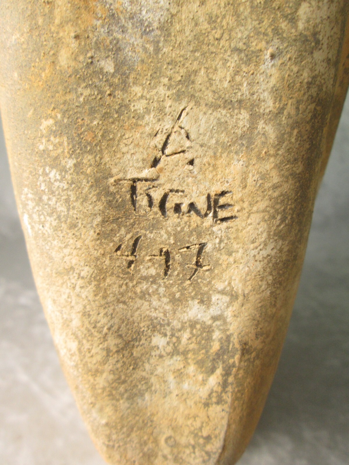 Terry Stone Ceramic Pottery Vessel Paolo Soleri Arcosanti Signed 10-3/8 in Tall