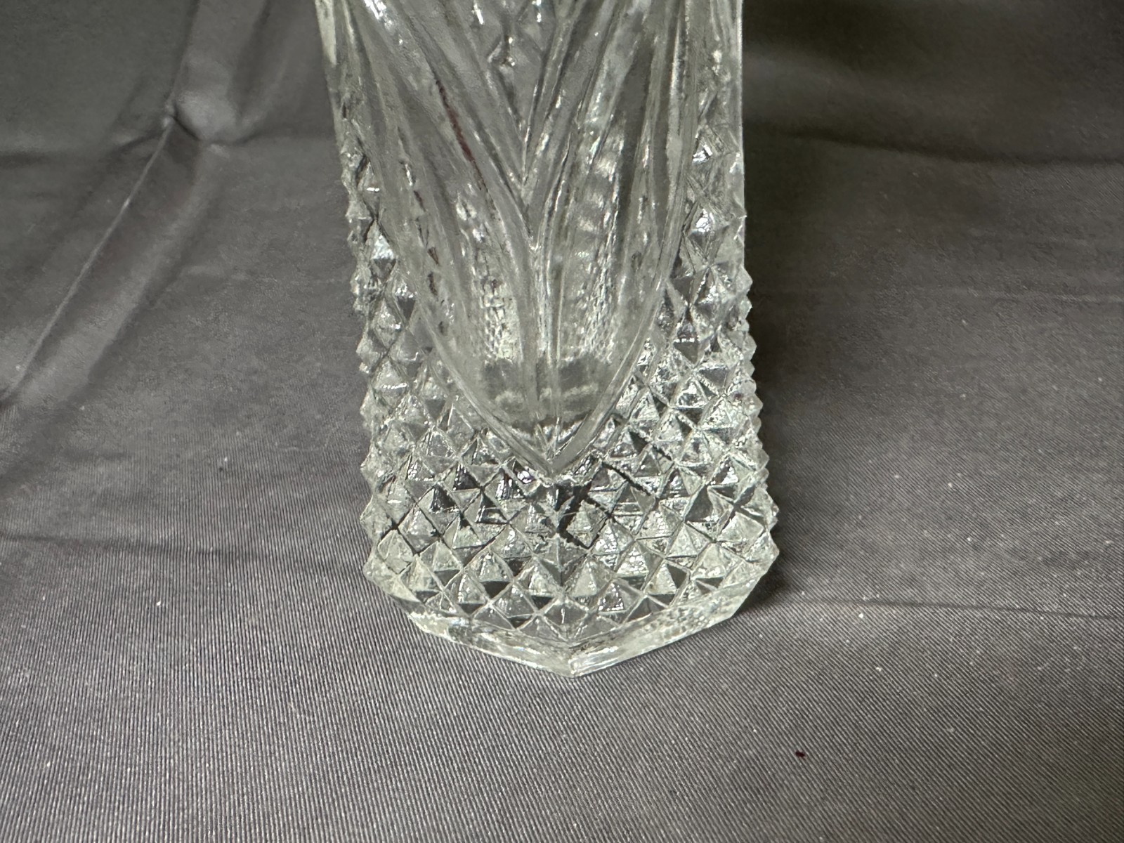 Vintage 5” Bud Vase Cut Crystal Glass Royale Clear by Cristal D’Arques Durand