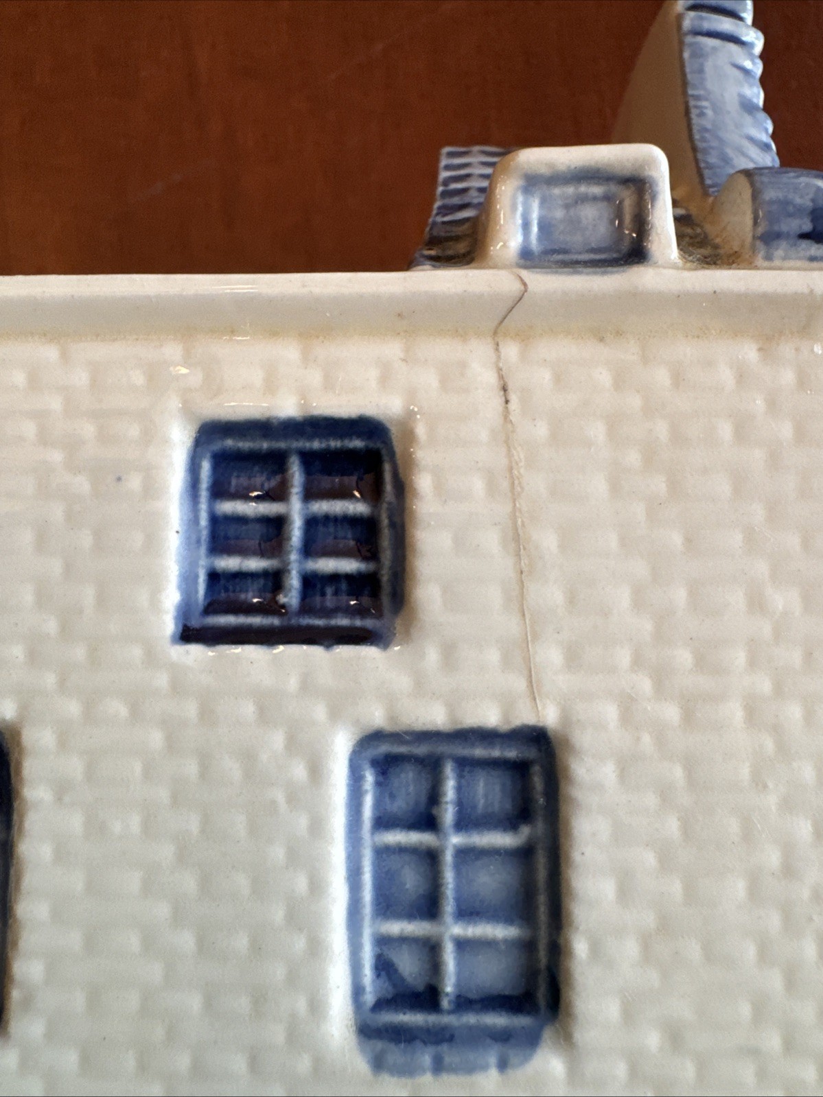 Vtg Amsterdam Canal House Planter Handpainted Ceramic Delft Blauw Purity Supreme