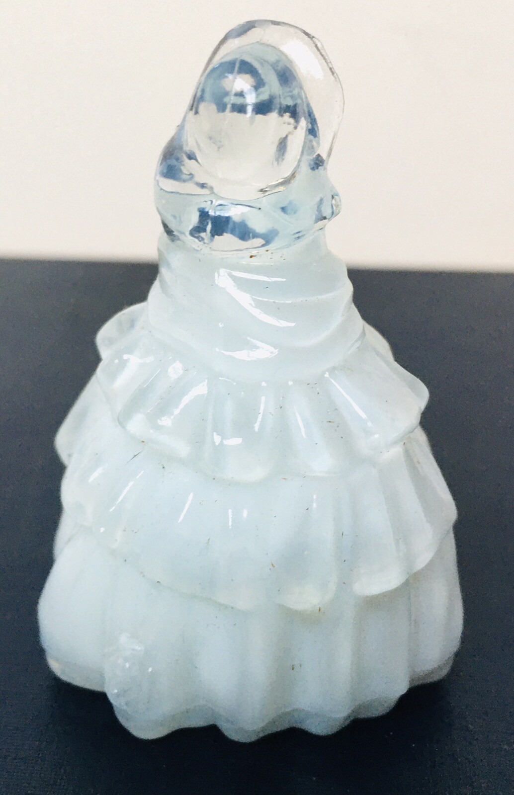Boyds Crystal Glass White Nancy Miniature Figurine Colonial Doll