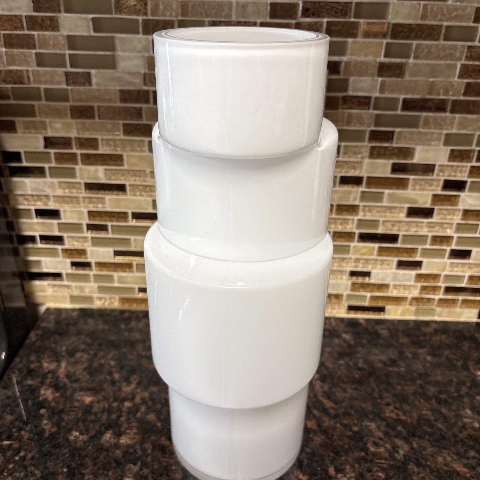 Lsa International Four Tier Vase 14 Inch Mouth Blown Glass