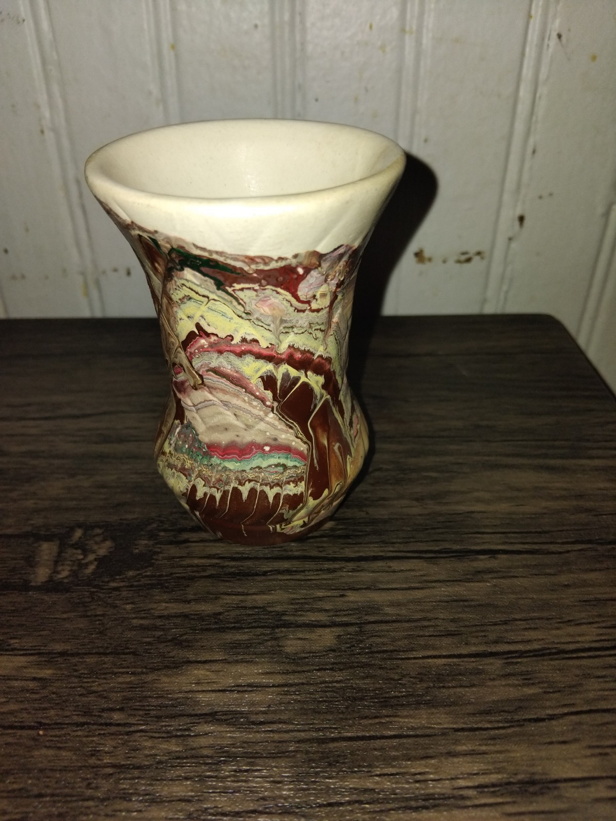 1930s Art Deco Morton Pottery “End Of The Day” Swirl Vase Set Of 7