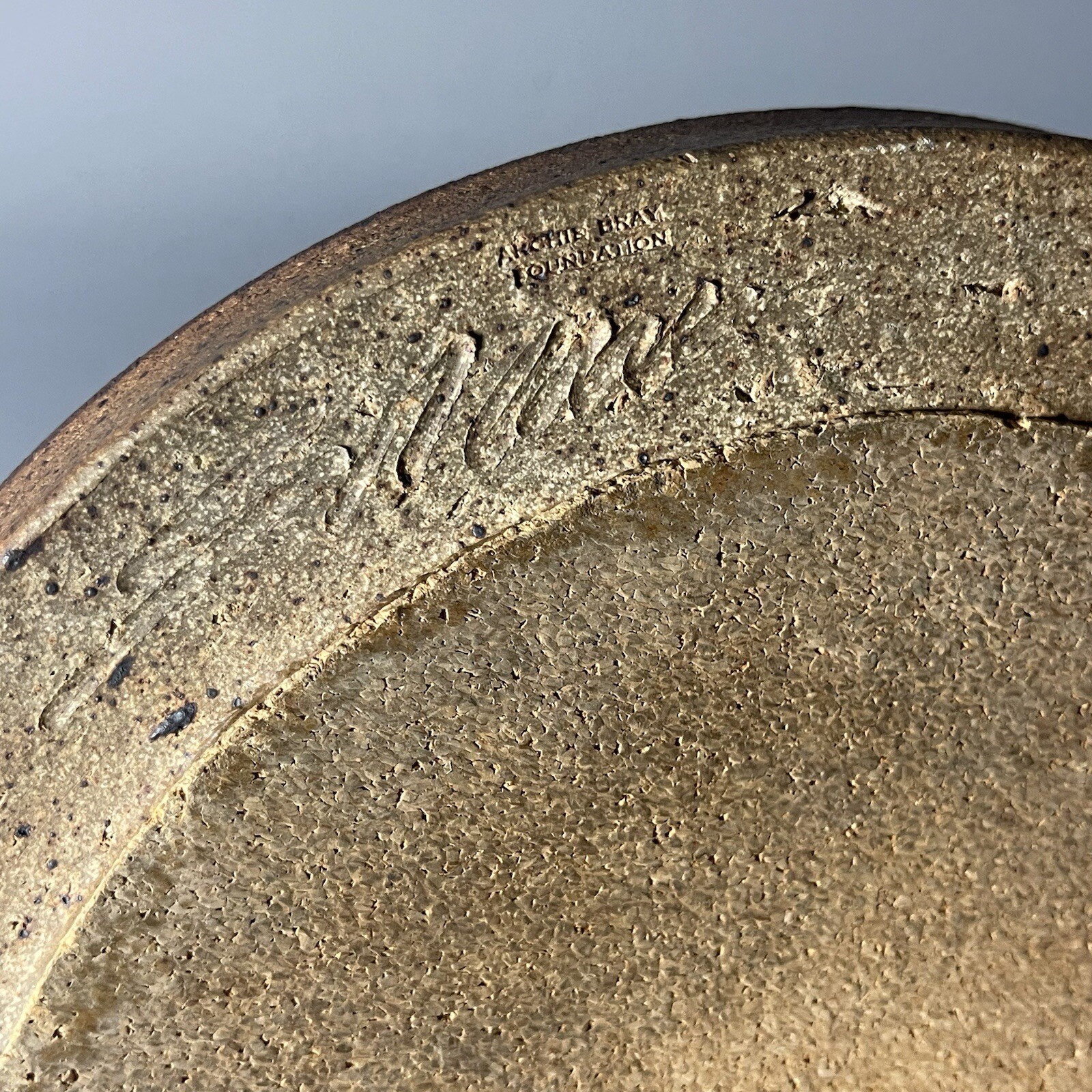 1960’s David Shaner 10” Stacking Charger – Signed Pottery Stamped Archie Bray