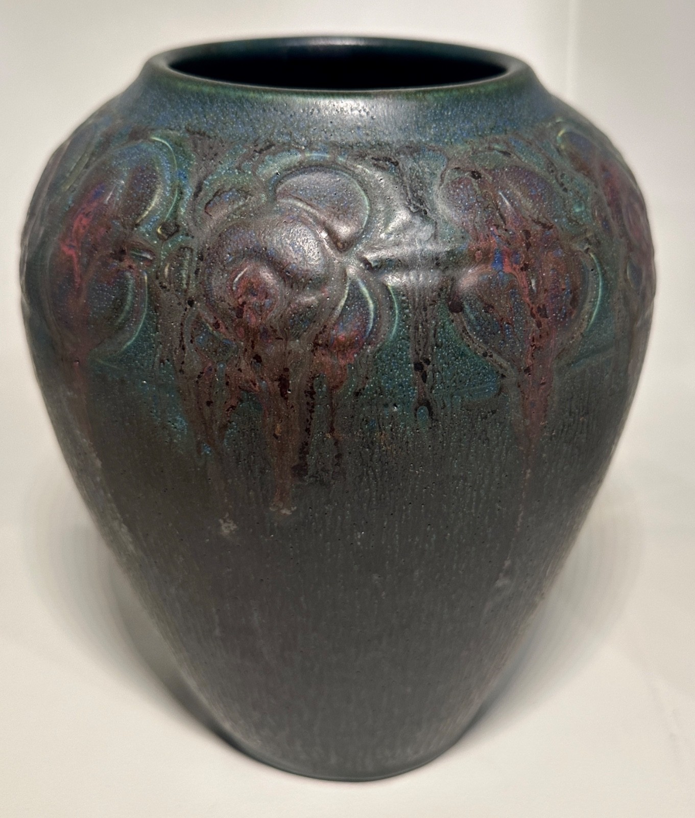 1914 Rookwood Pottery Vase William Hentschel Hand Carved Arts & Crafts Period