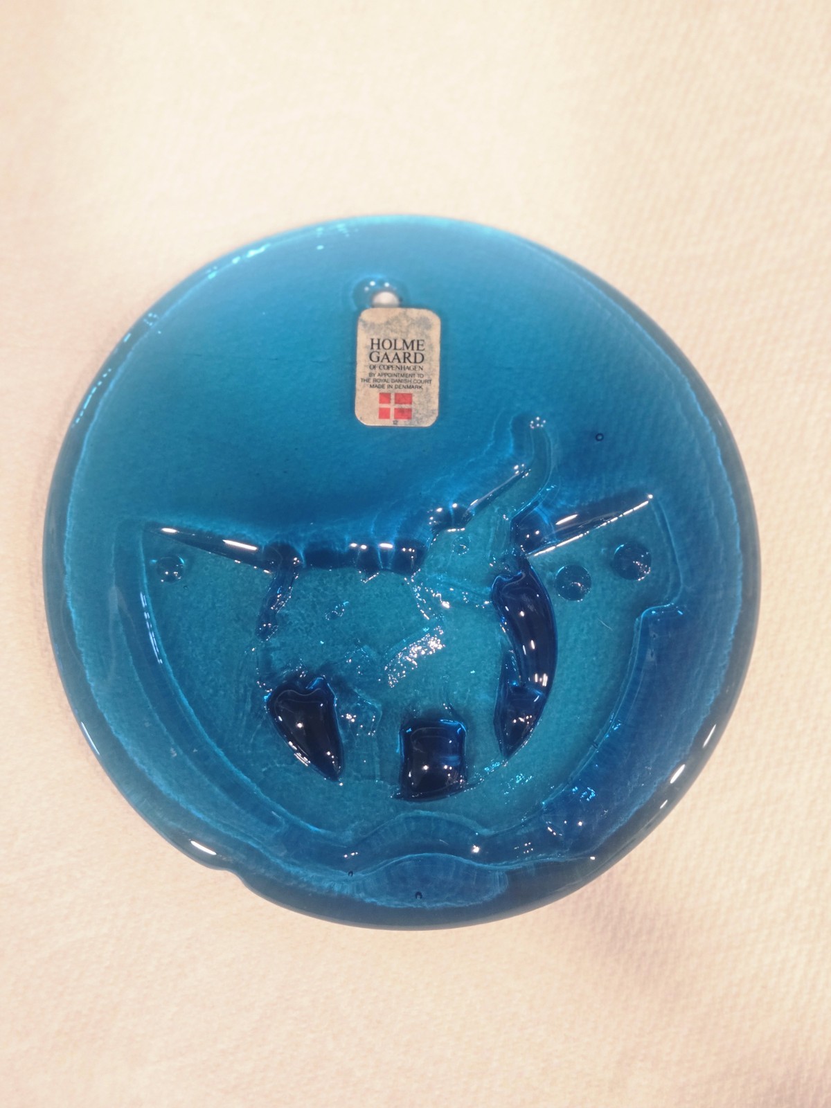 VNTG HOLMEGAARD NOAH’S ARK SUNCATCHER Original Label Glass Elephant Ornament