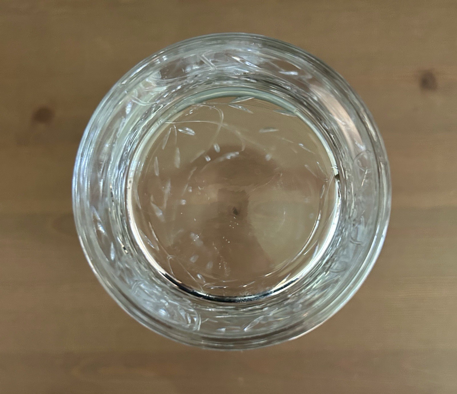 JG Durand Cristal d’Arques Crystal Vase Fern Leaf 24% Lead Crystal Vintage 8″