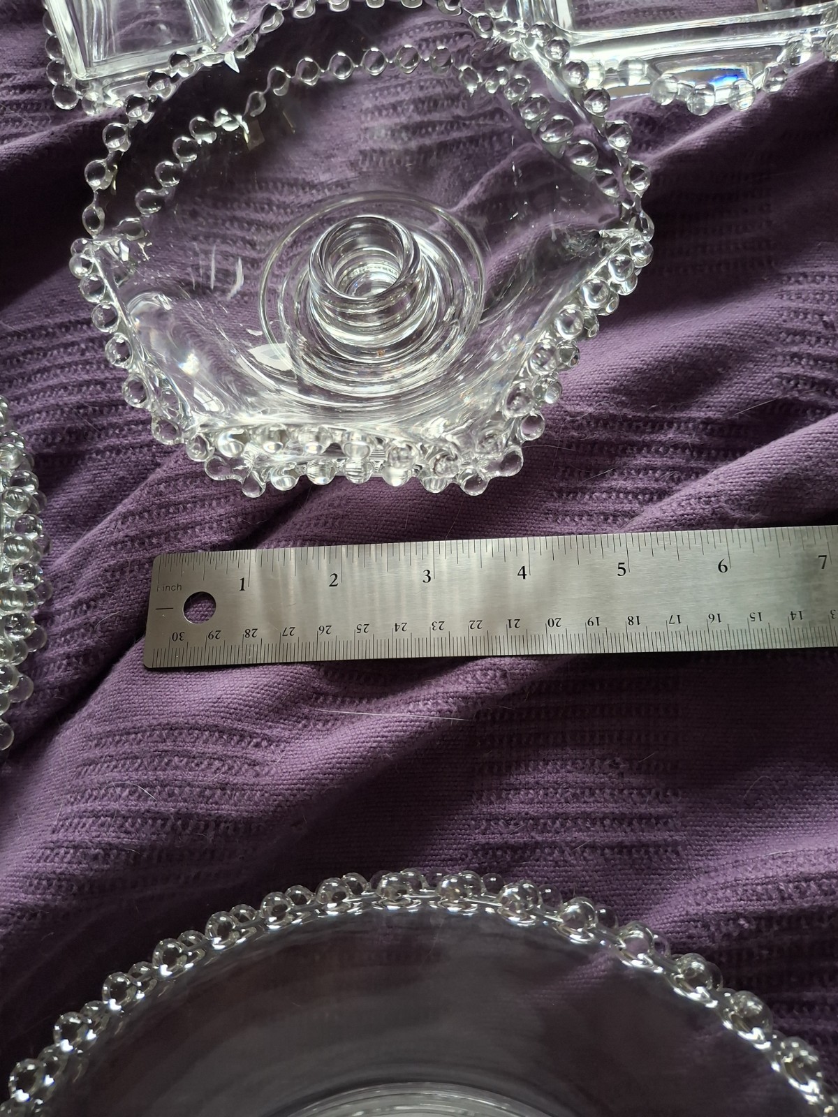 Imperial Glass Company Candlewick pair of Candle Holders