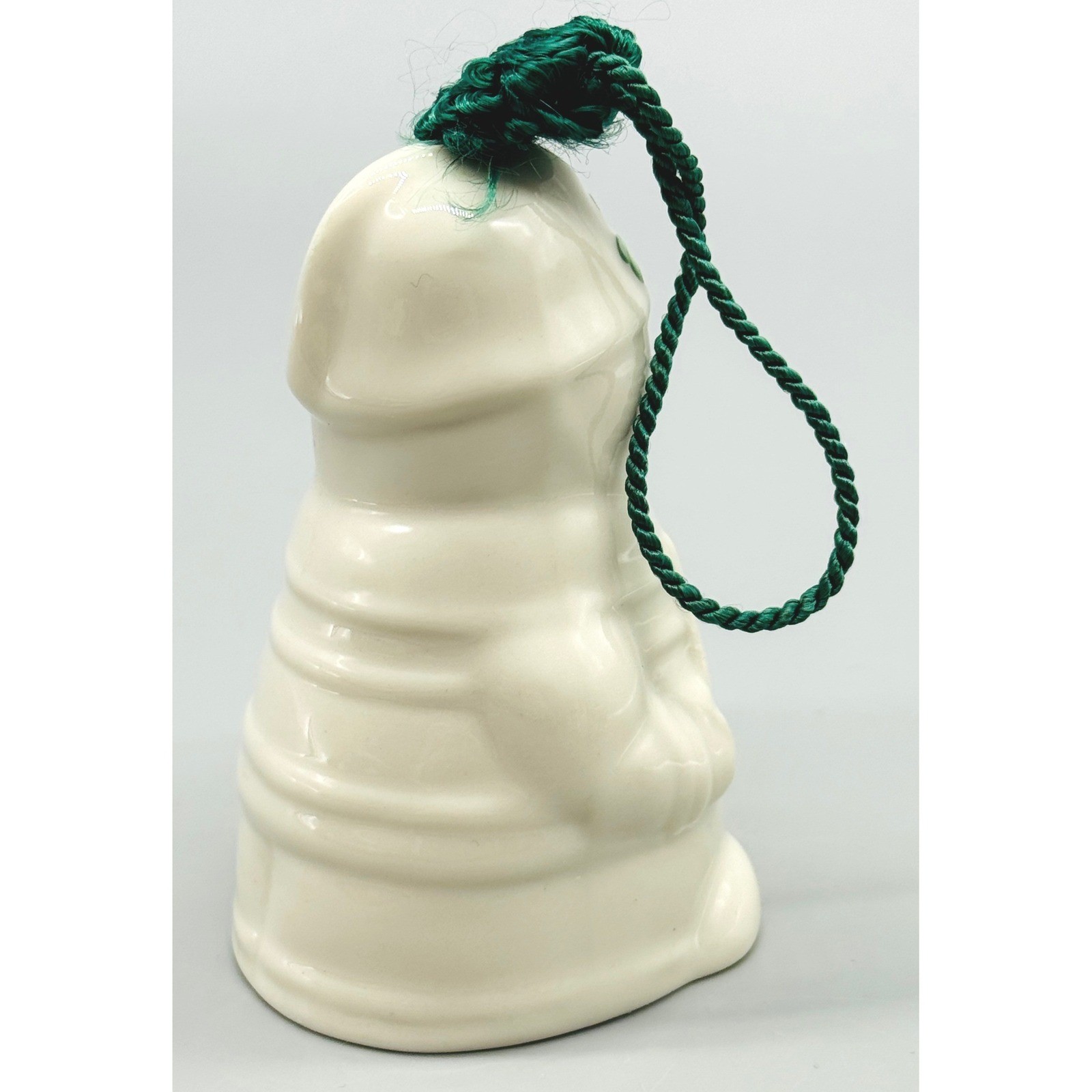 Belleek Fireman Snowman Bell Ornament Irish Shamrock American Flag 32634