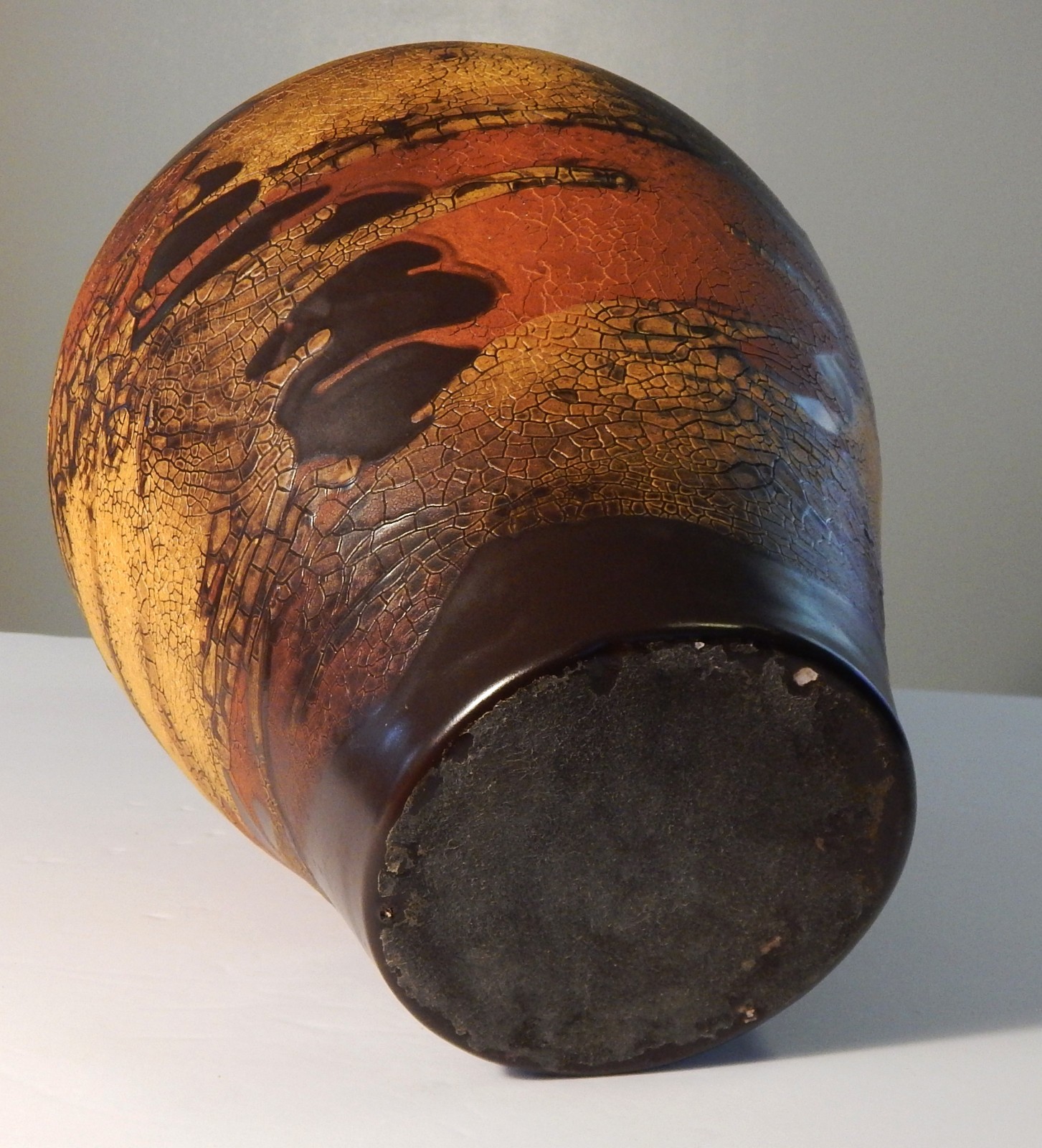 Vintage Royal Haeger Earth Wrap Brown Earth Tones Vase Large 12″ Tall