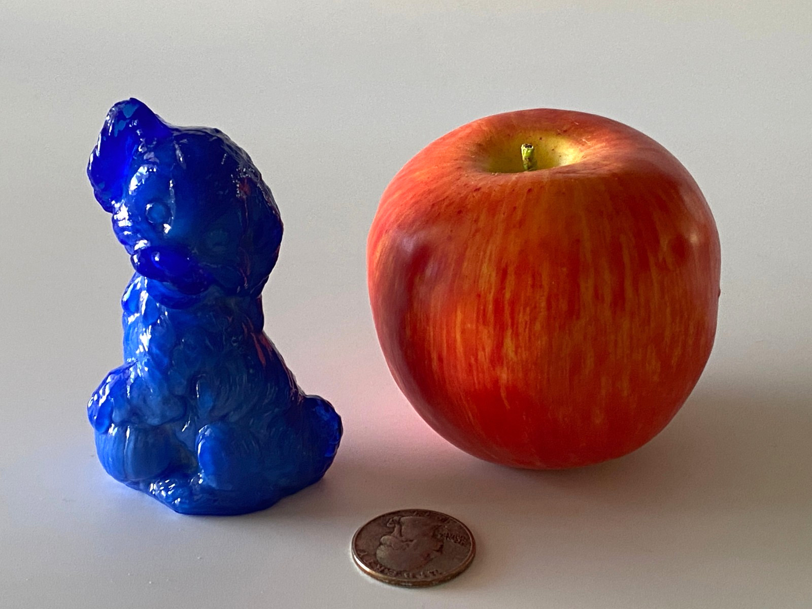 Boyd Glass Skippy the Dog Pocono 1983 #12 B in Diamond Figure Blue