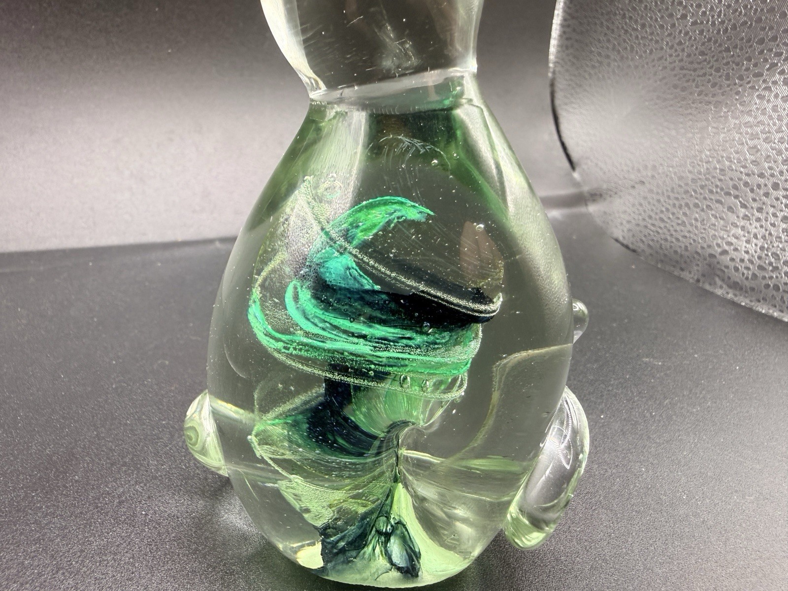Vintage Murano Venezia Hand Blown Art Glass Cat Figurine – 5″ – Cobalt Blue