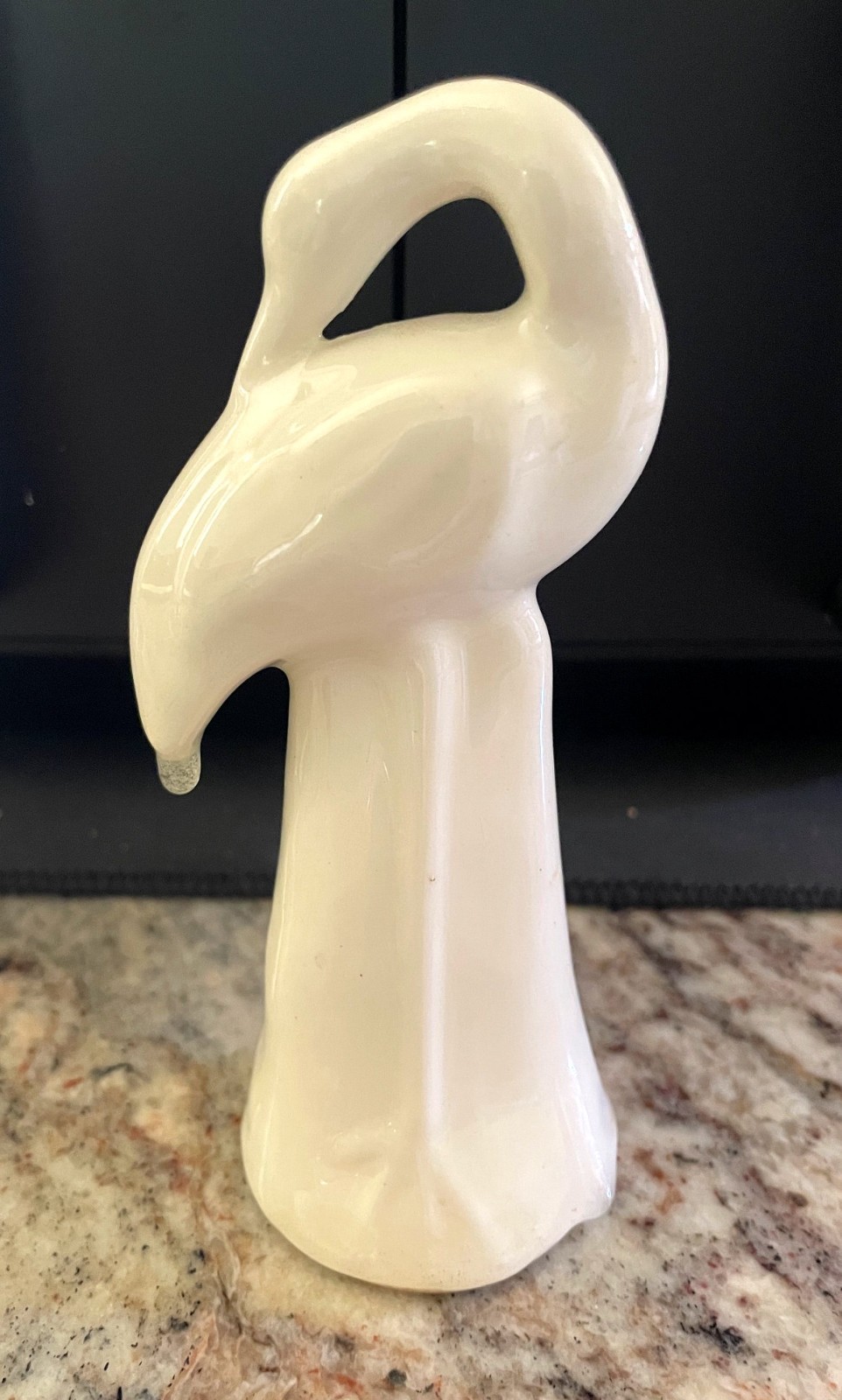 Vintage MCM 1940’s Ceramic Pottery Stork Bird 5.25” Figurine Crane Heron USA