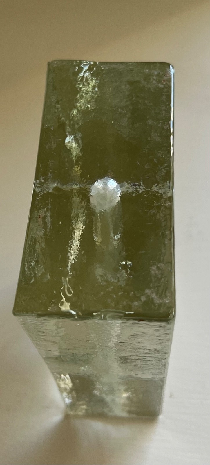 1970’S GERMAN WIESENTHAL SOLIFLEUR BLOCK GLASS VASE