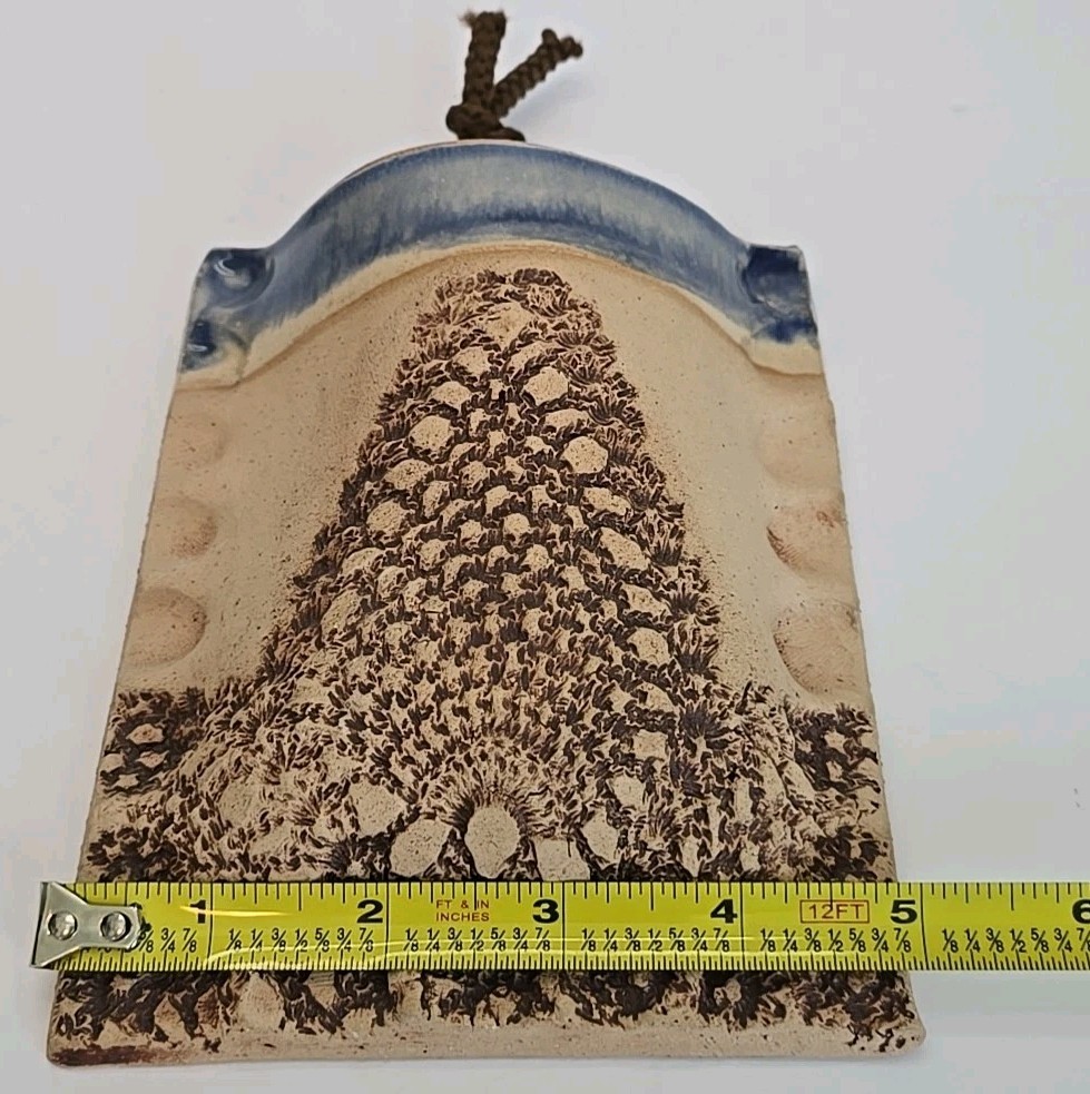 Hand Made Studio Pottery Wall Pocket Planter 6.25″ x 5″ x 1.75″