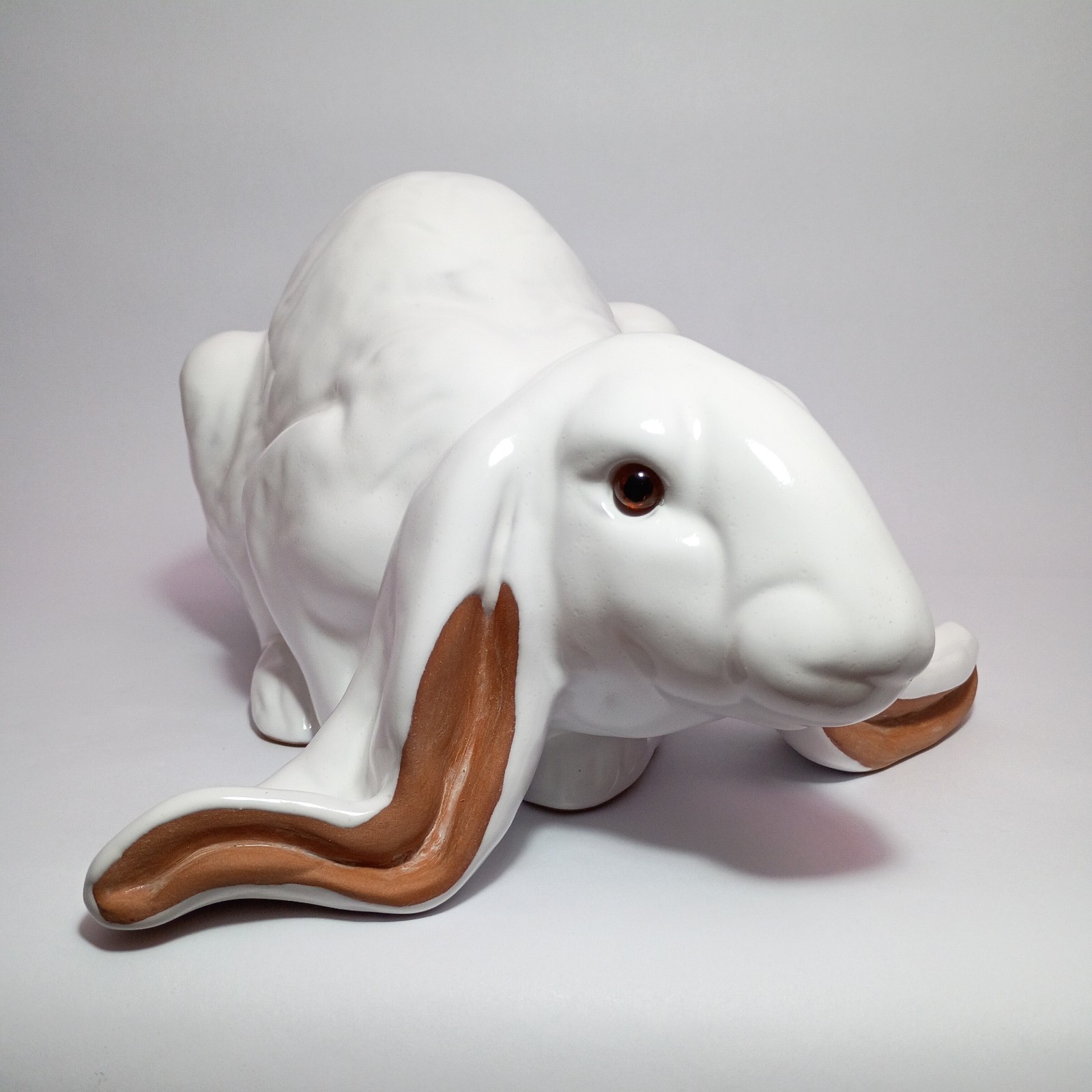 Large Earth Needs Terracota 18″ Pottery French Country Lop Eared Bunny Rabbit