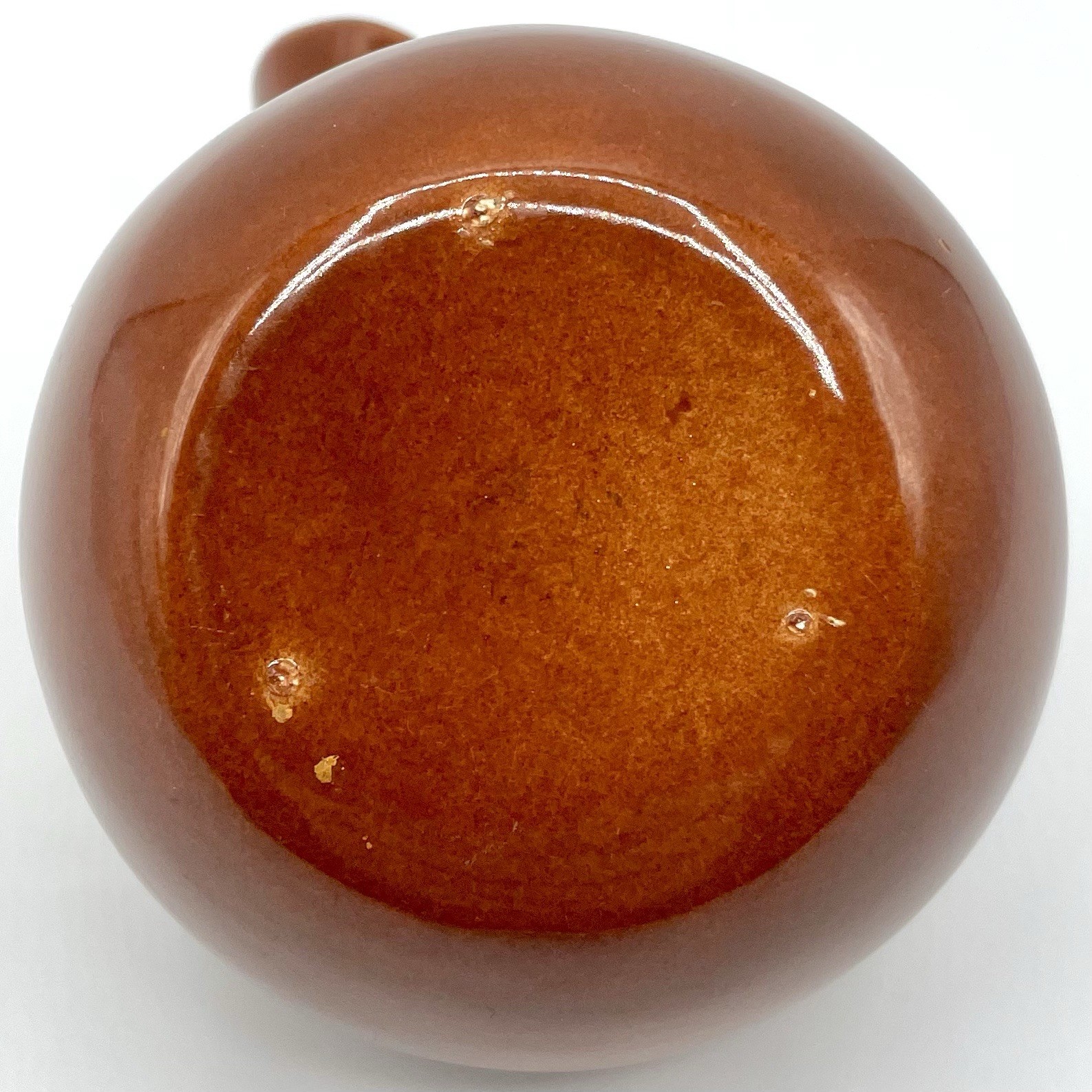 California Modernist Studio Pottery Bud Vase Root Beer Glaze c1950 MCM