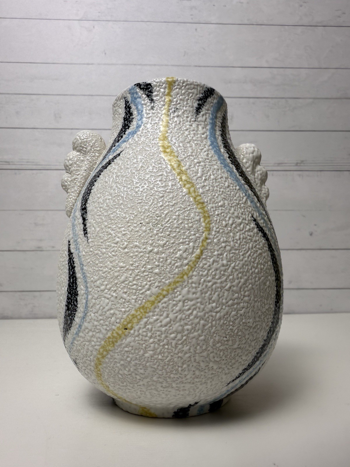 Mid Century Modern Small Lava Glaze Vase