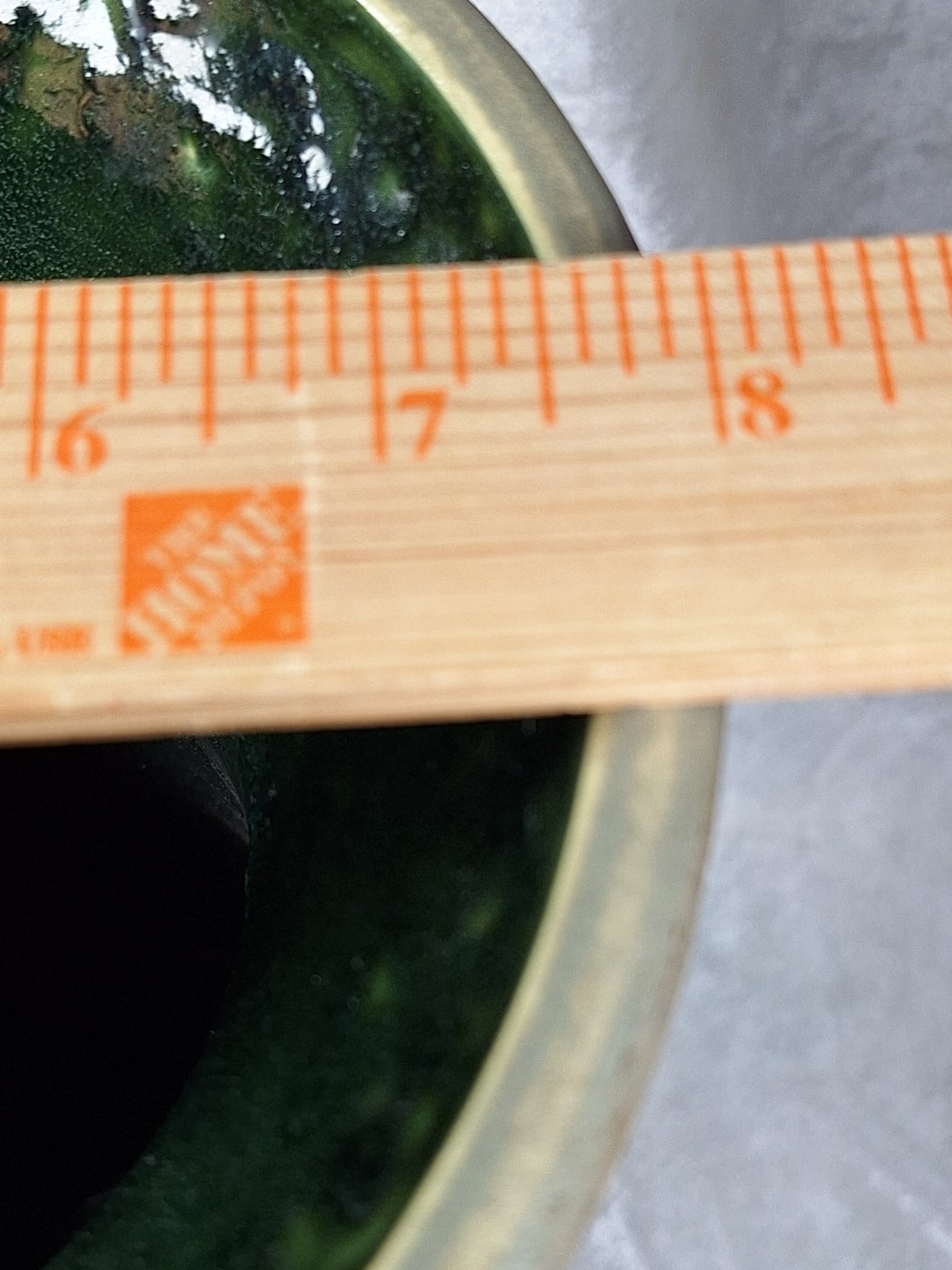 Roseville Pottery Mostique Arrow Vase #164 15″ Tall Chipped W/ Crack READ
